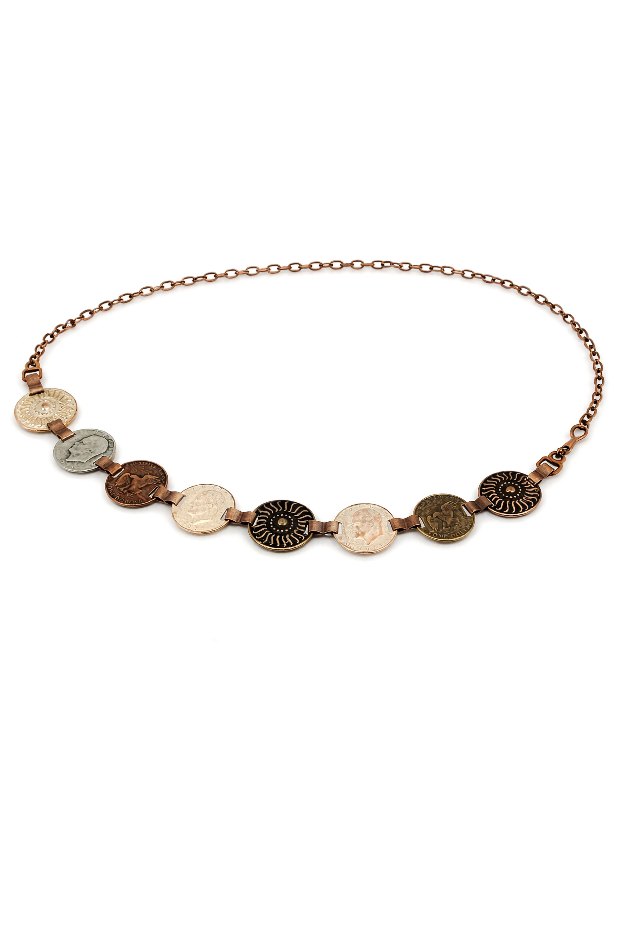 Thumbnail - COLLEZIONE ALESSANDRO Kettengürtel "Münze" im Antik-Look mit Münzen