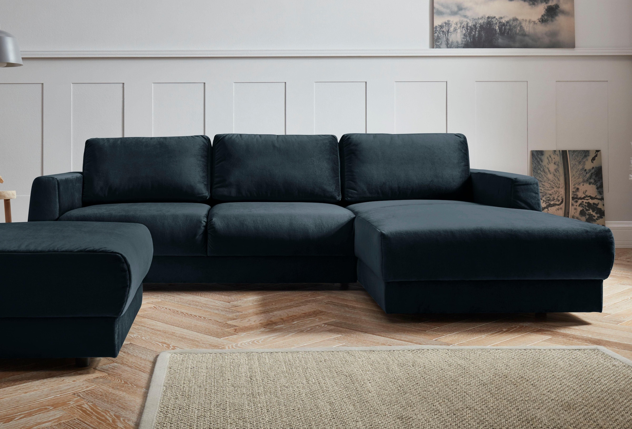 andas Ecksofa "Hobro L-Form", in 3 Bezugsqualitäten in vielen Farben, Desig günstig online kaufen