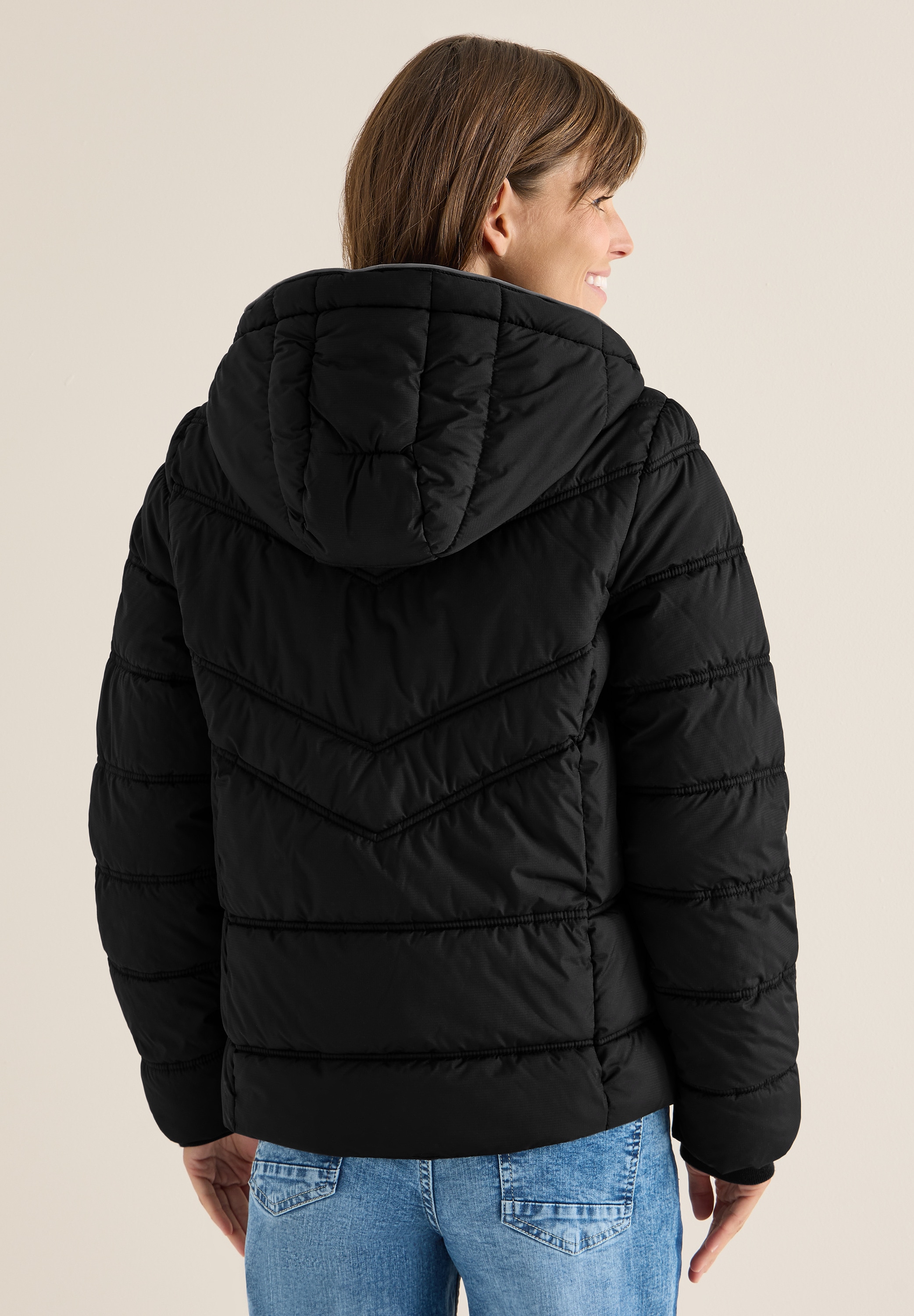 Cecil Steppjacke, mit Kapuze, mit reflektierenden Details