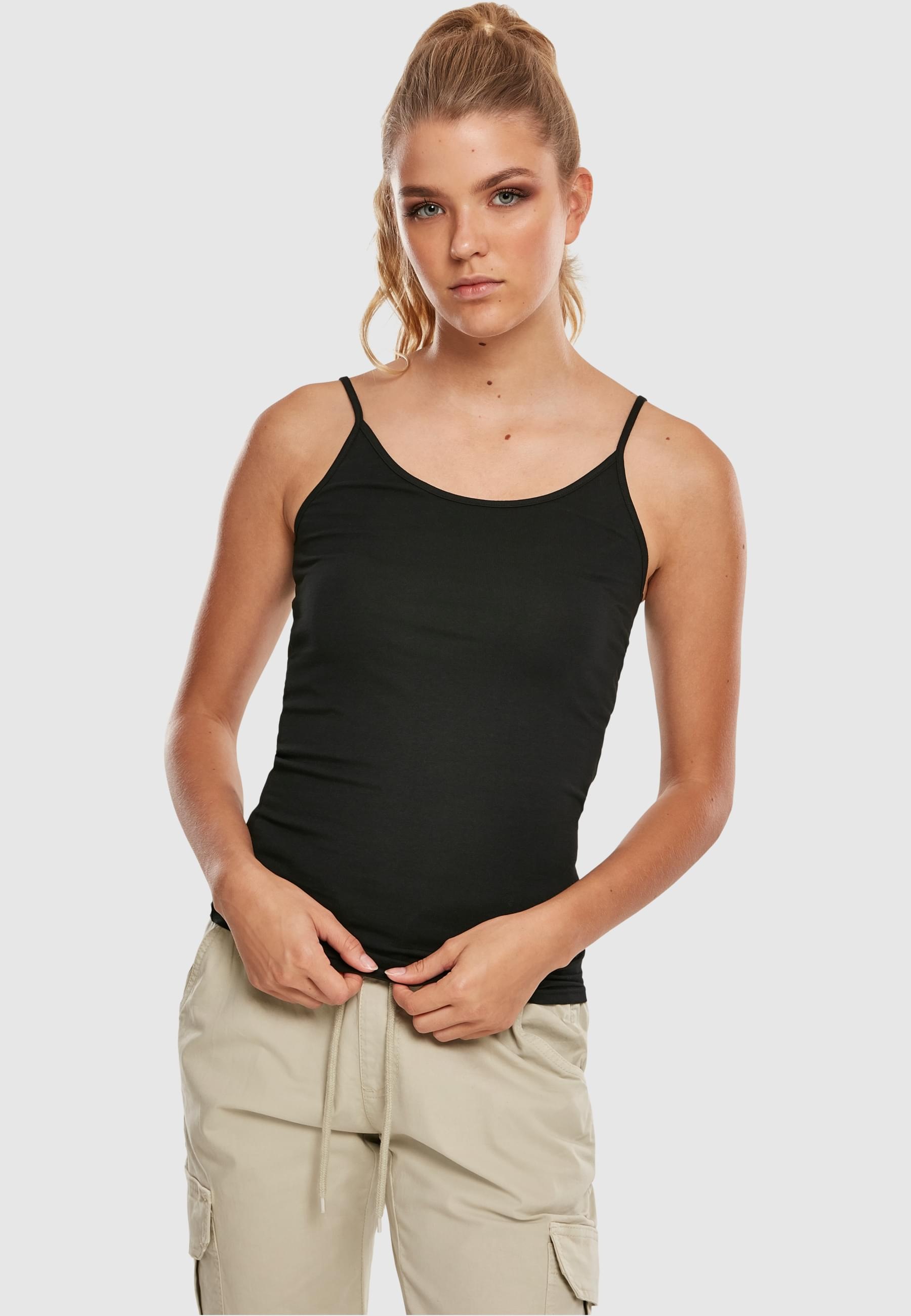 URBAN CLASSICS Muskelshirt »Urban Classics Damen Ladies Basic Top 2-Pack«, (1 tlg.)