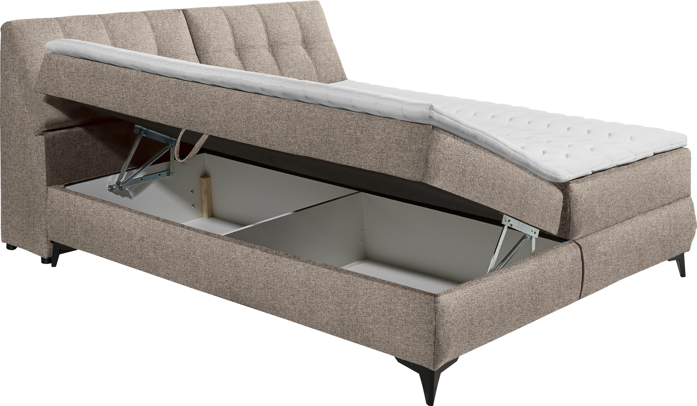 ED EXCITING DESIGN Boxbett »Atlantis«, mit Bettkasten und Stauraum im Kopfteil