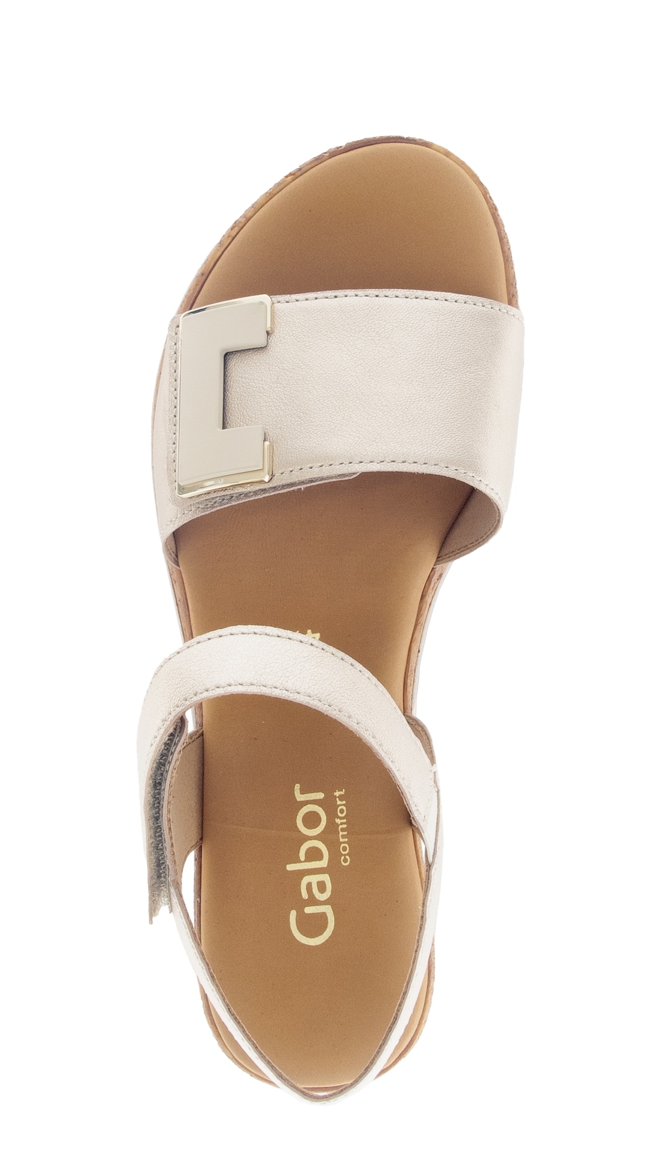 Gabor Genua Women's Wedge Sandal Gold 35 3