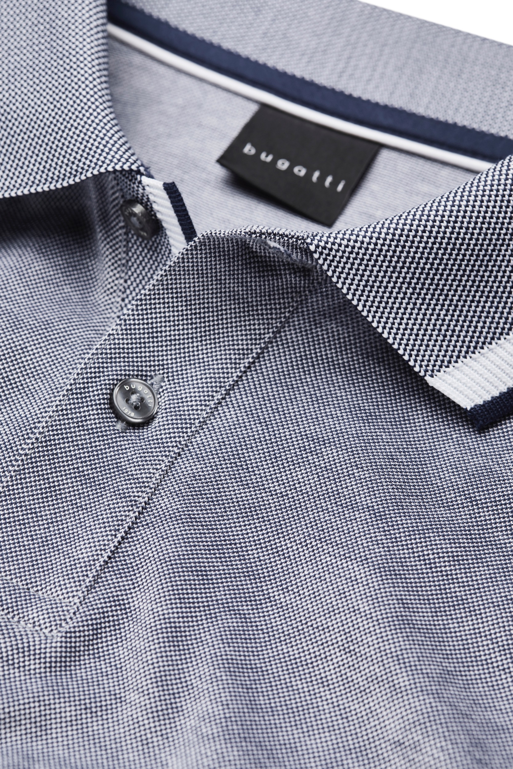 bugatti Poloshirt, mit Kontraststreifen