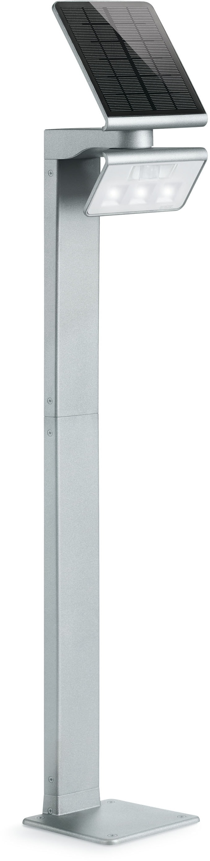 steinel LED Außen-Stehlampe »XSOLAR«, 140Â° Bewegungsmelder, Netzunabhängig, LiFe-Akku, Höhenverstellbar