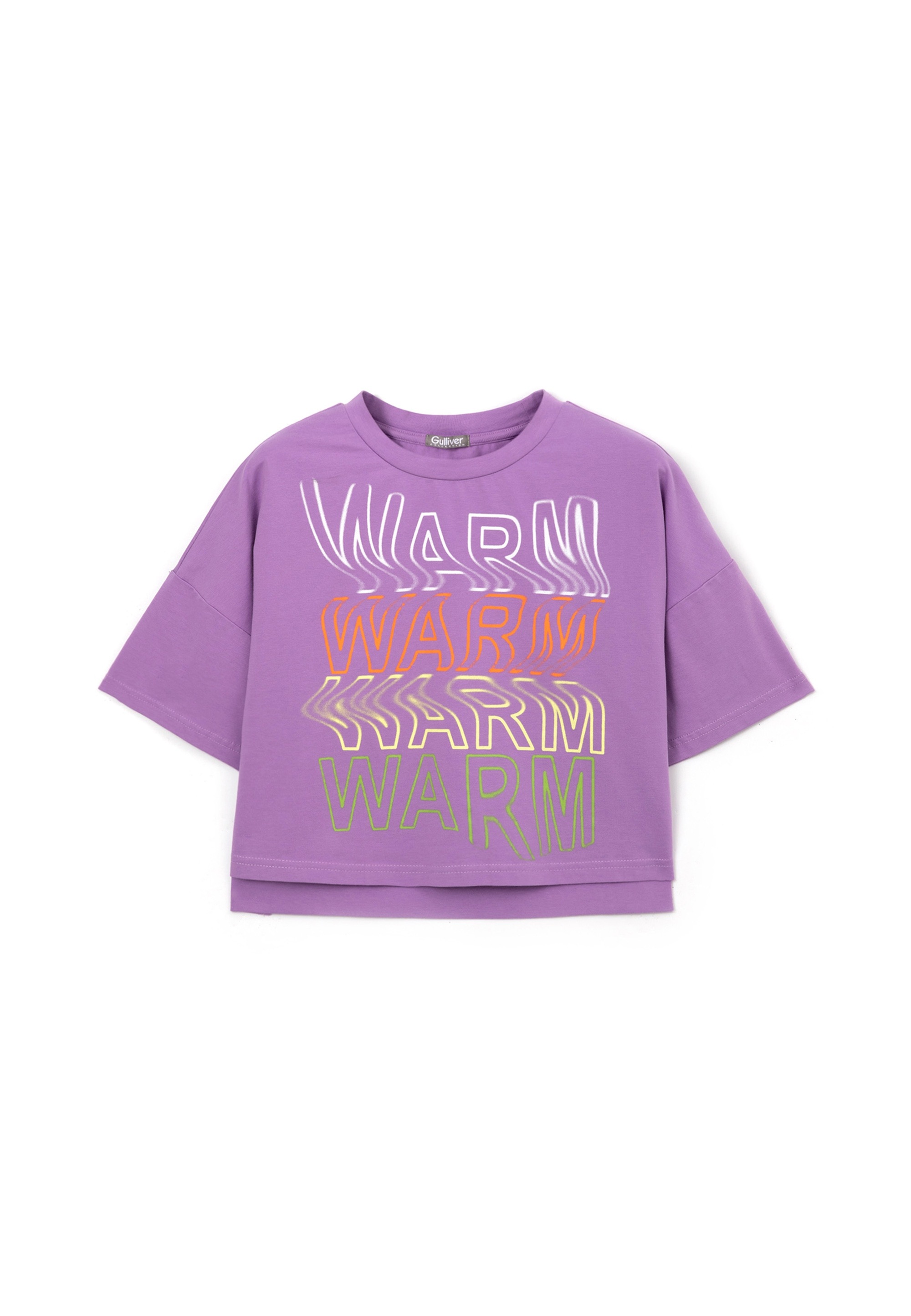 Gulliver T-Shirt, mit trendigen Prints auf Front und Rückseite