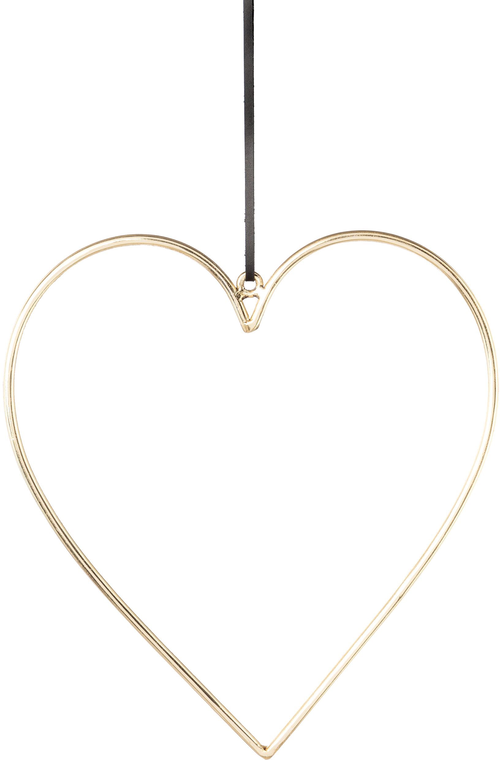 Creativ deco Dekohänger mit hochwertigem Lederband