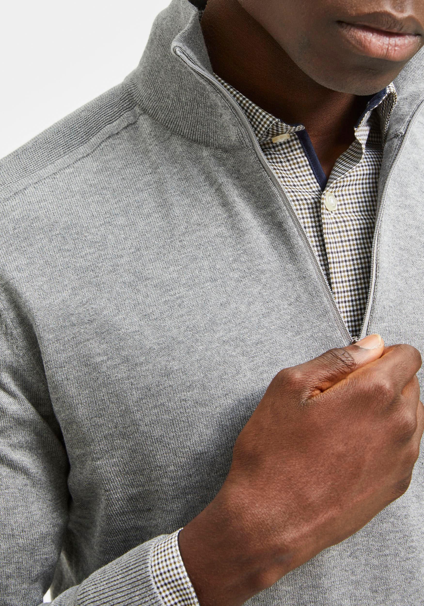 SELECTED Troyer "SLHBERG HALF ZIP CARDIGAN NOOS" Baumwolle, regular fit günstig online kaufen