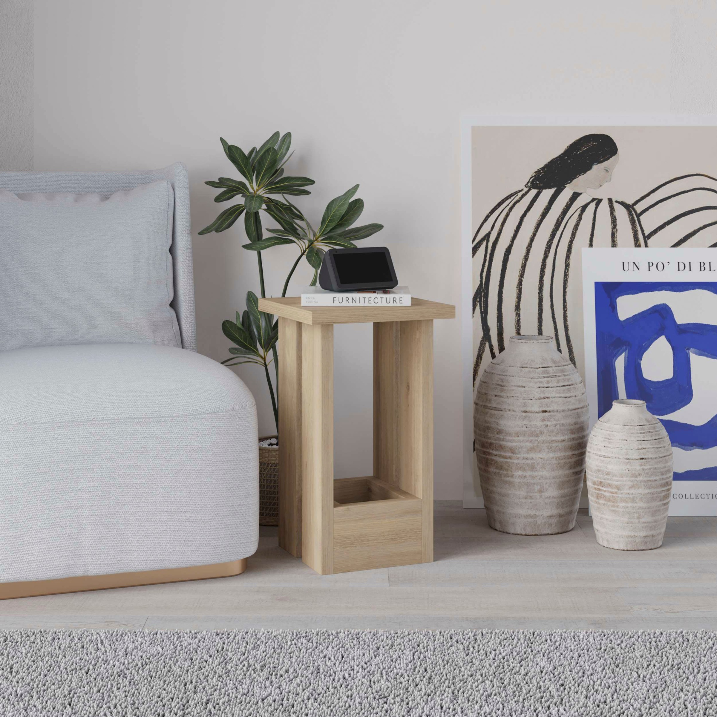 Decortie Beistelltisch »TASOS BEISTELLTISCH«, (Packung, 1 St.), Leichte Montage, Lagerung, Platzsparend