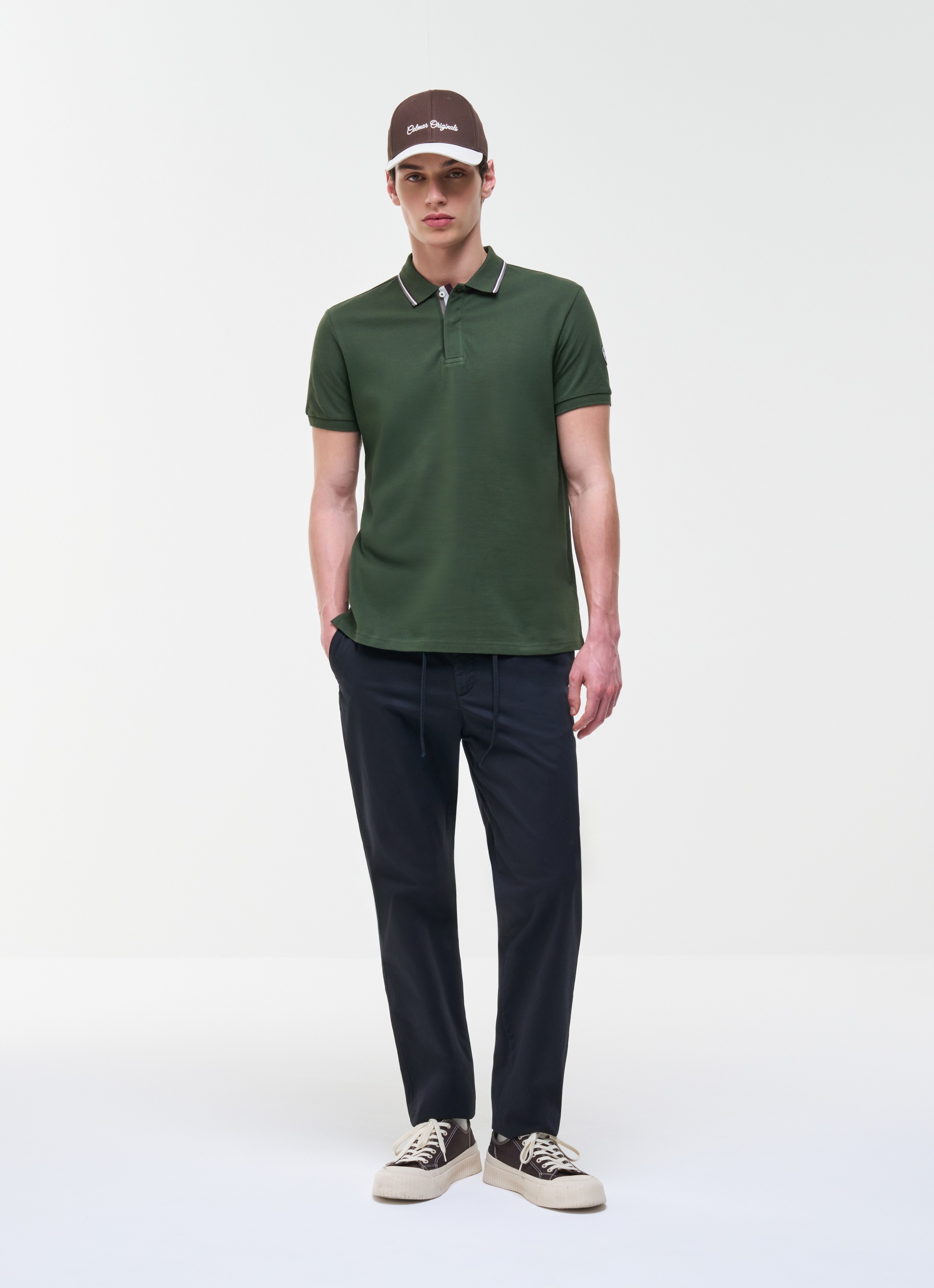 Colmar Poloshirt »MENS KNITTED SHIRT« aus Baumwolle, verdeckte Knopfleiste, regular fit