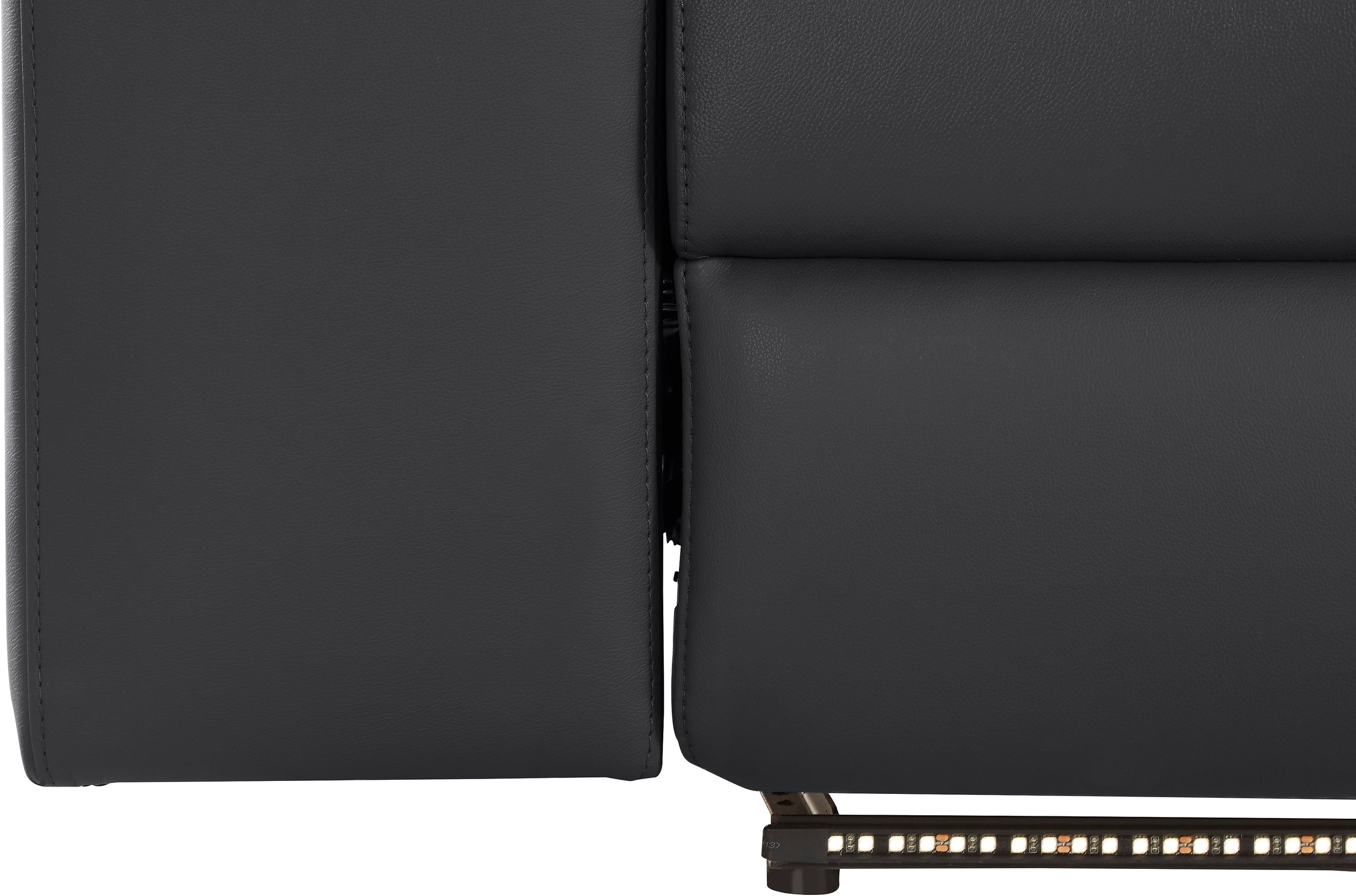 Places of Style Ecksofa »Kilado, L-Form,«, mit Relaxfunktion, verstellbarer Armlehne, Kopfteilverstellung