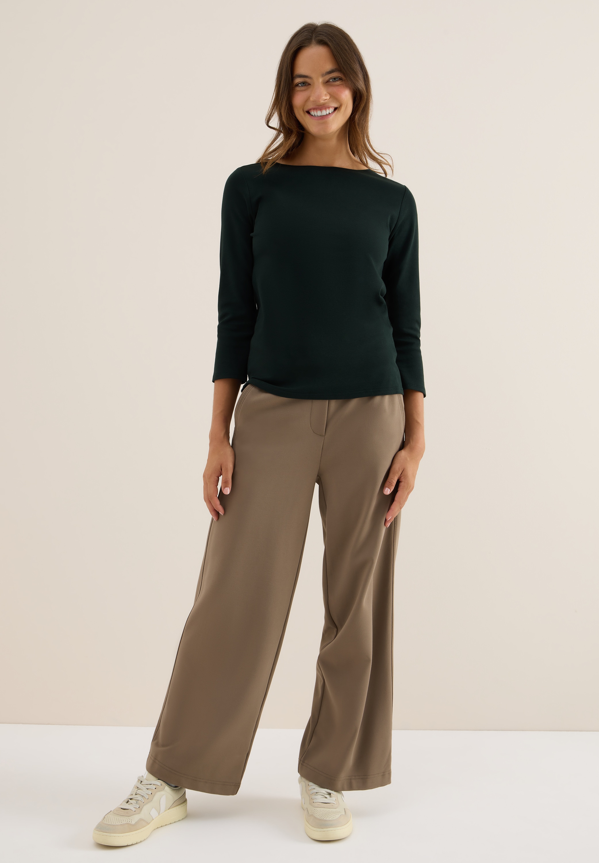 Cecil 3/4-Arm-Shirt, aus reiner Baumwolle