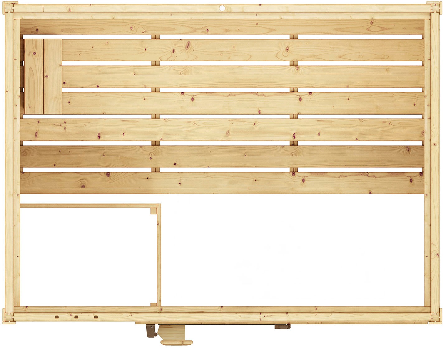 weka Sauna »Massivholzsauna VALIDA 2«, Blockbohlen, moderne Ganzglastür