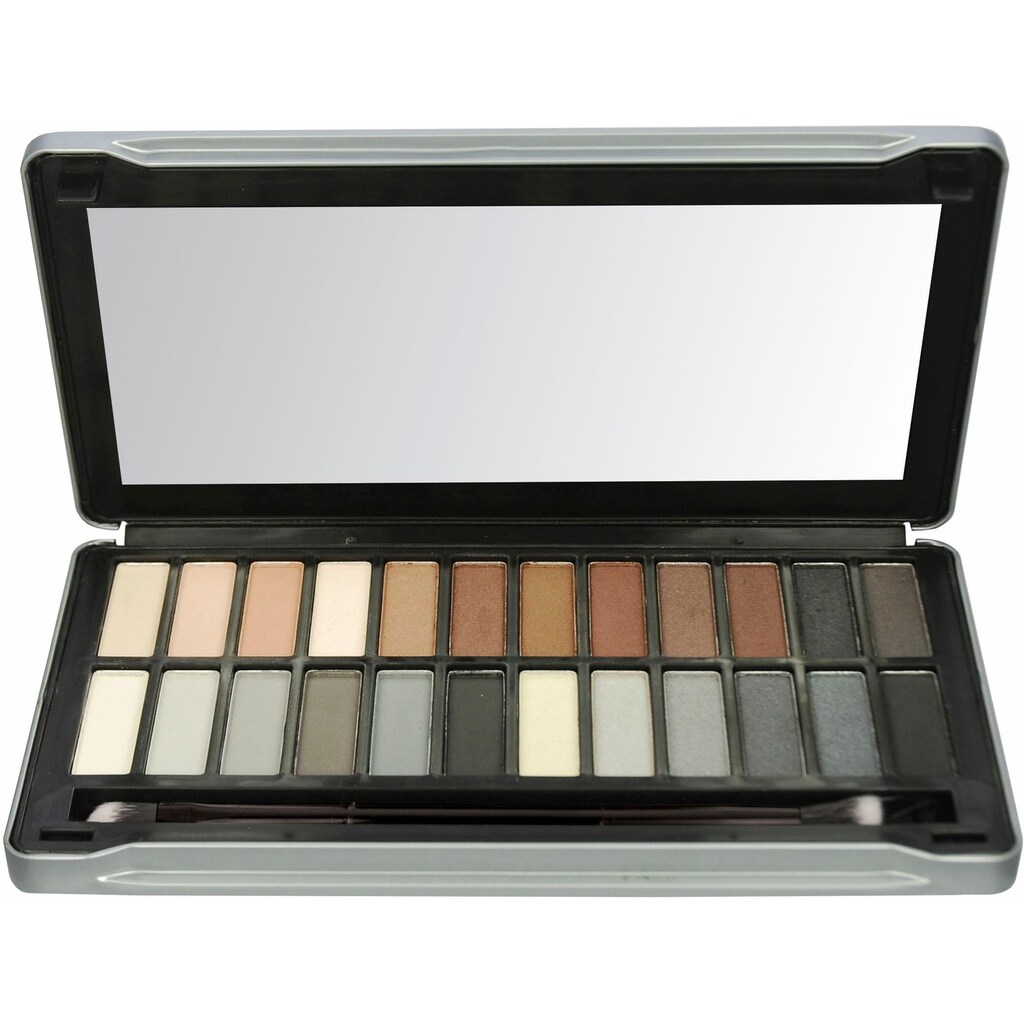 technic Lidschatten-Palette »Treasury Silver«, Mit doppelseitigem Lidschattenpinsel