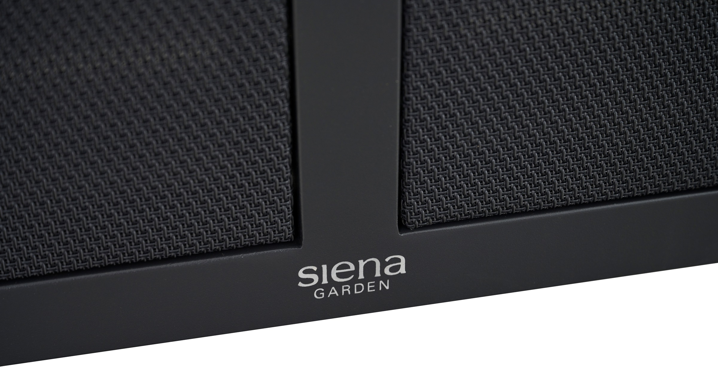 Siena Garden Gartentisch »PALMA Mittelelement mit Gitter« Aluminiumrahmen, Ranotex® Bezug dunkelgrau