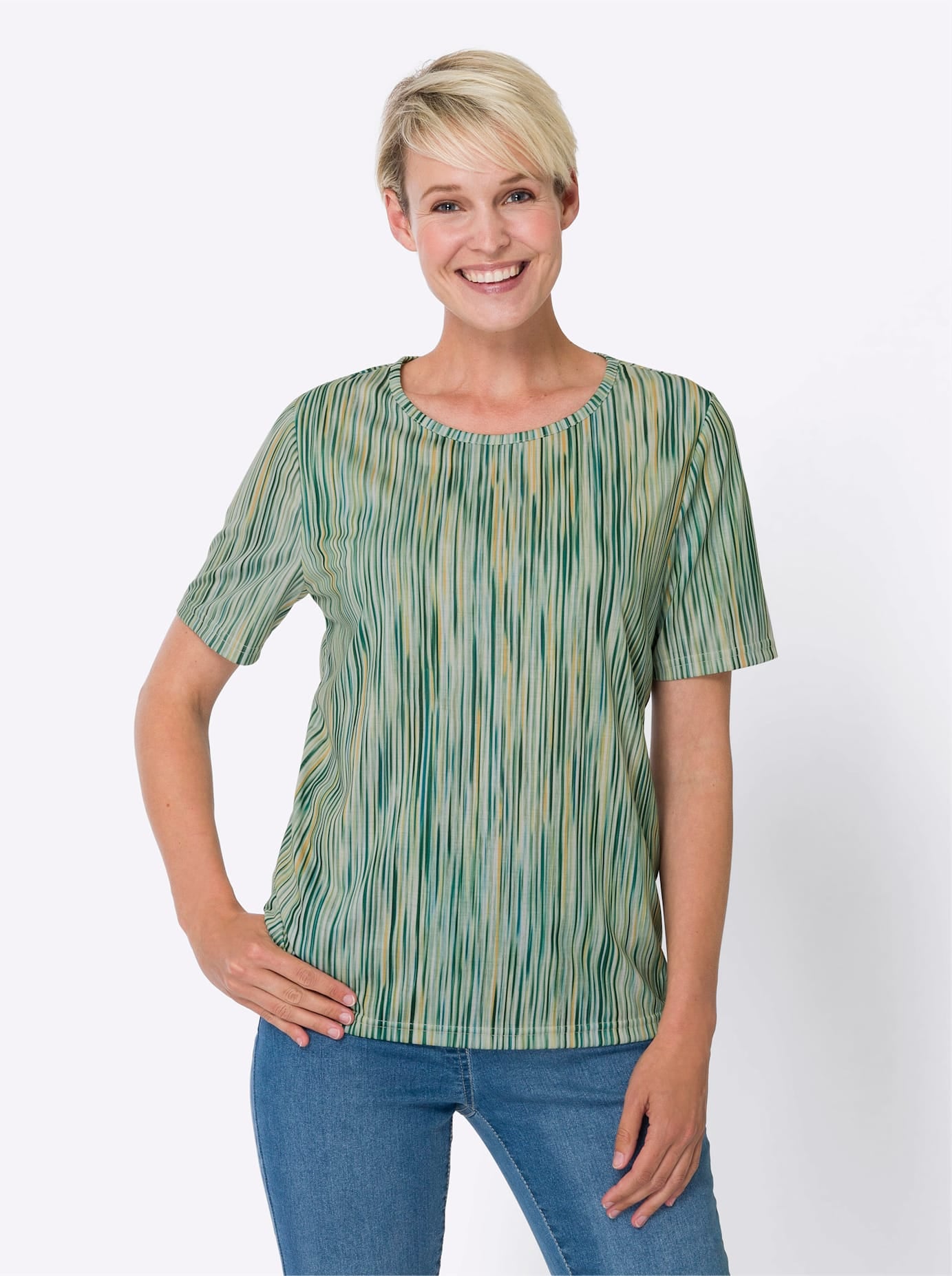 Classic Basics Kurzarmshirt "Kurzarm-Shirt" 1 Stk. tlg. günstig online kaufen