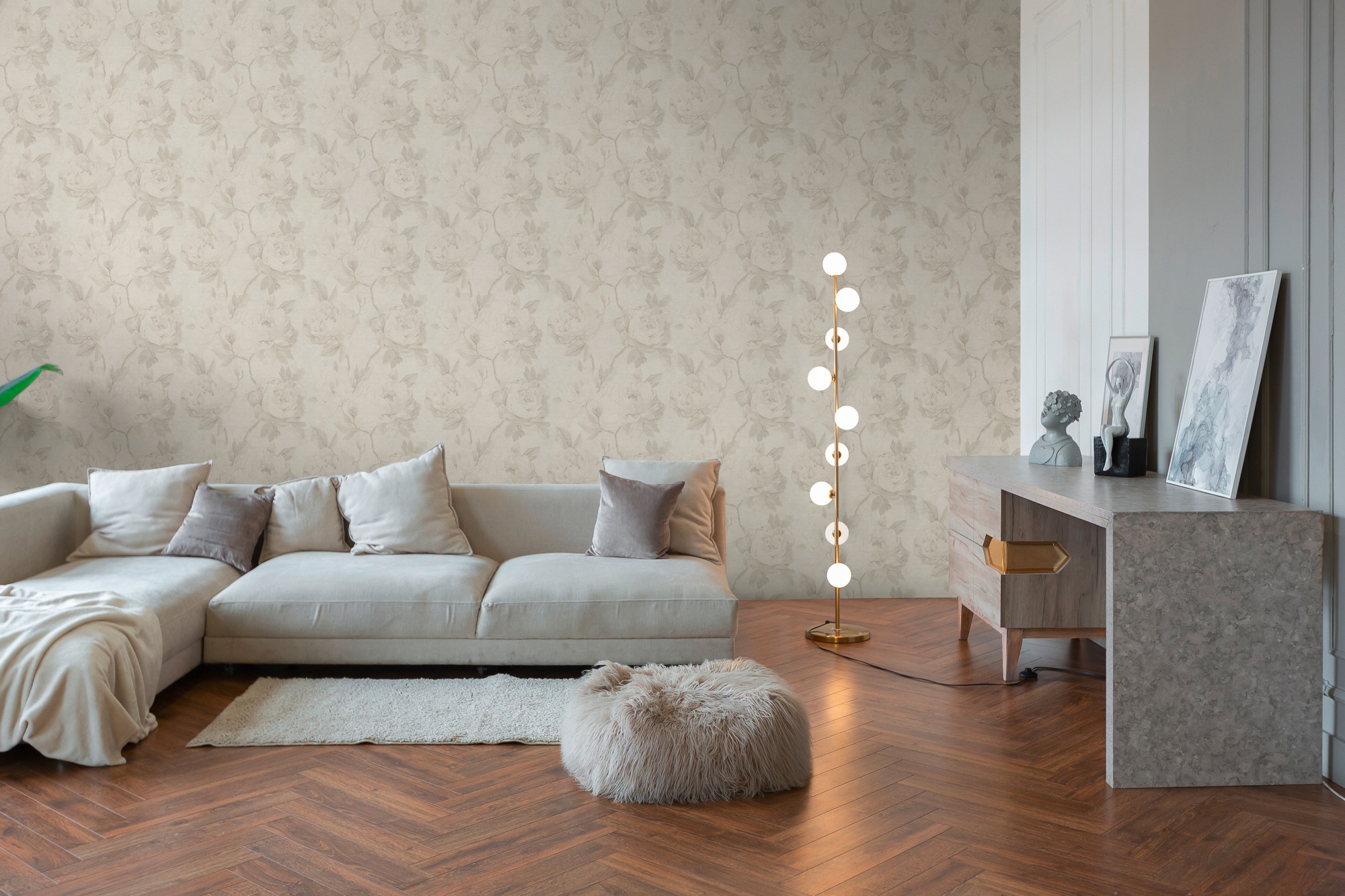 A.S. Création Vliestapete »Pintwalls III Florale Struktur-Tapete« Kunst strukturiert