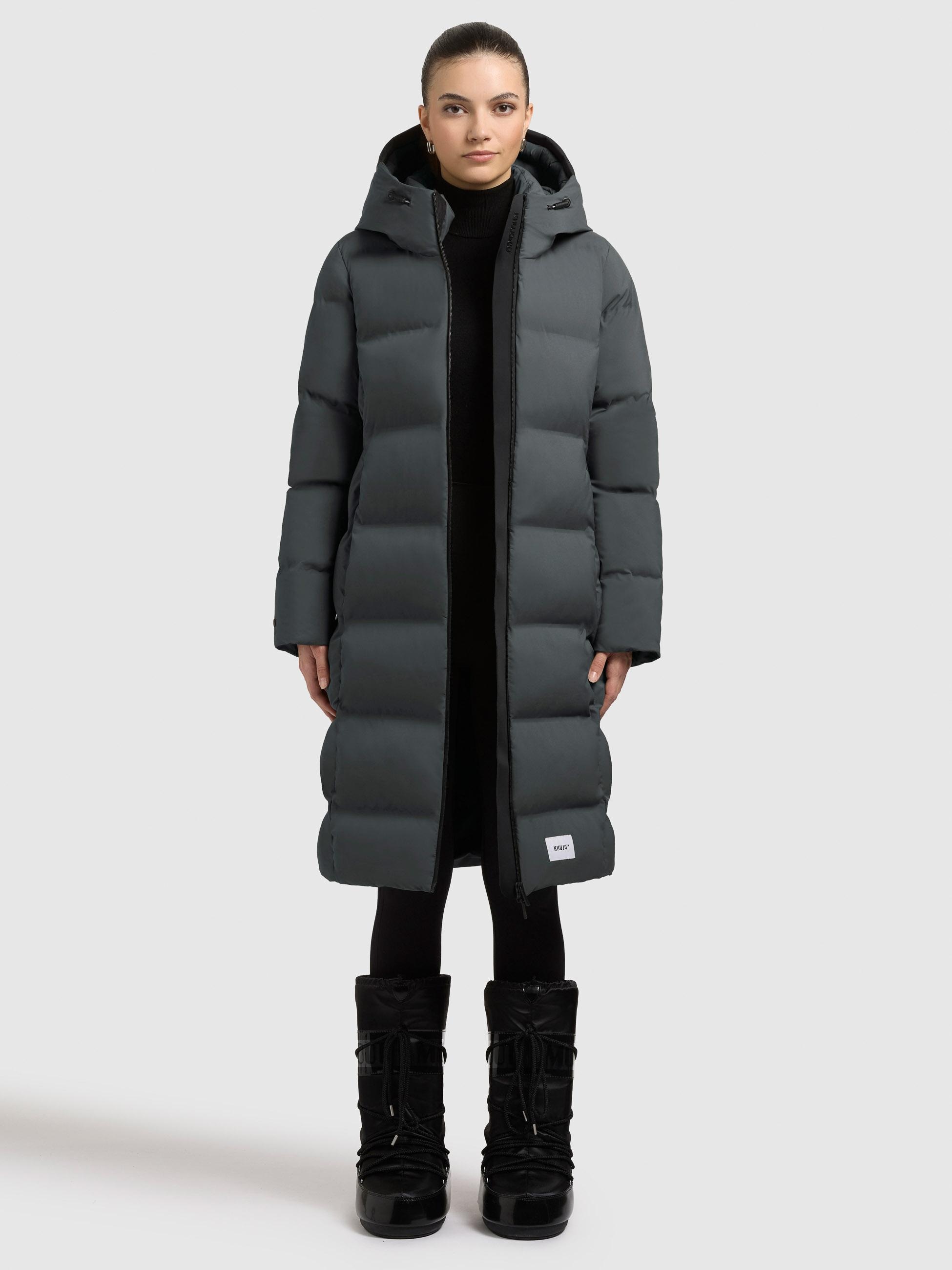 khujo Steppmantel »Finnie3« Warmer Damen Wintermantel mit großer Kapuze