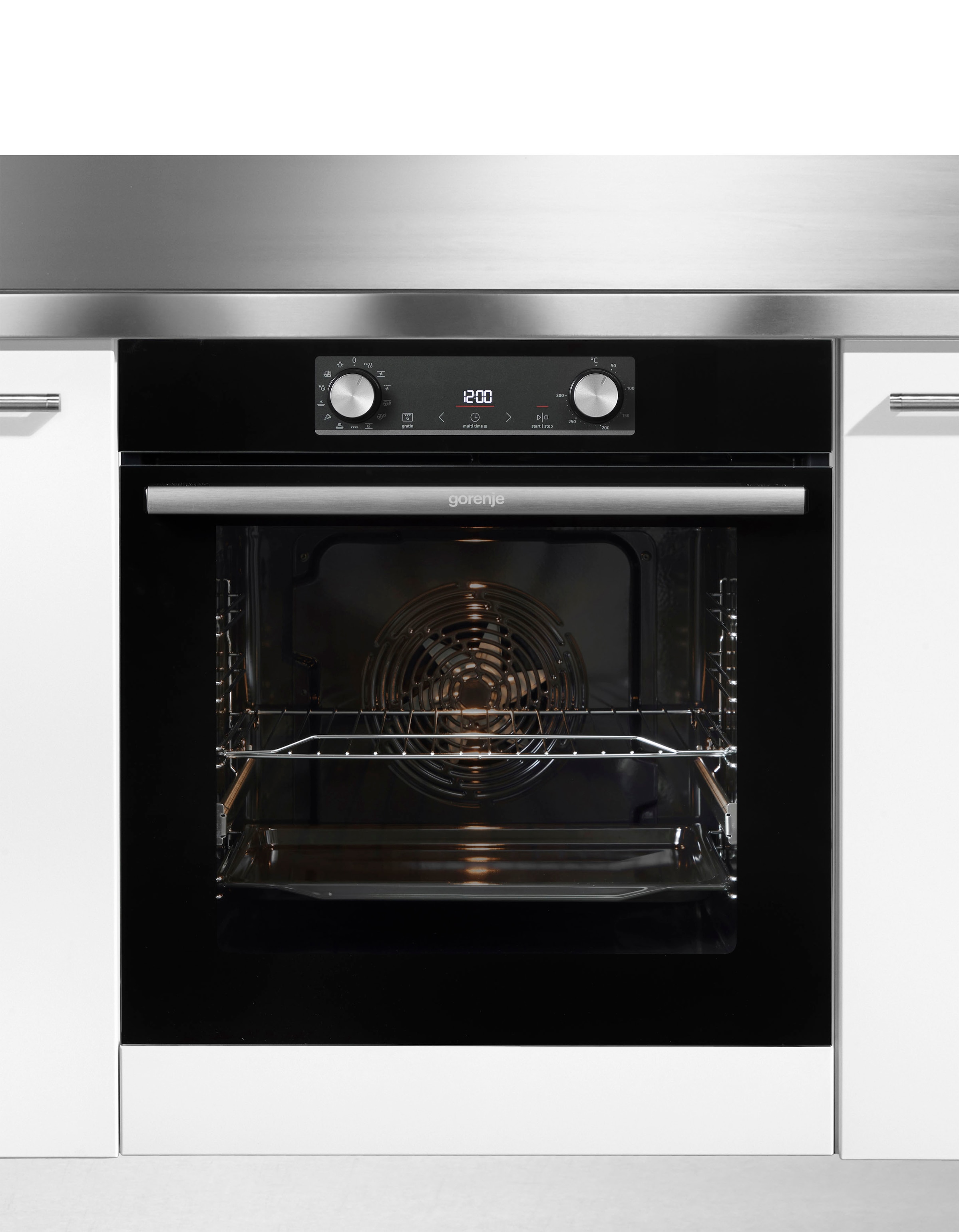 GORENJE Backofen-Set »Steam Set«, BOSX6737E06BG, mit 1-fach-Teleskopauszug