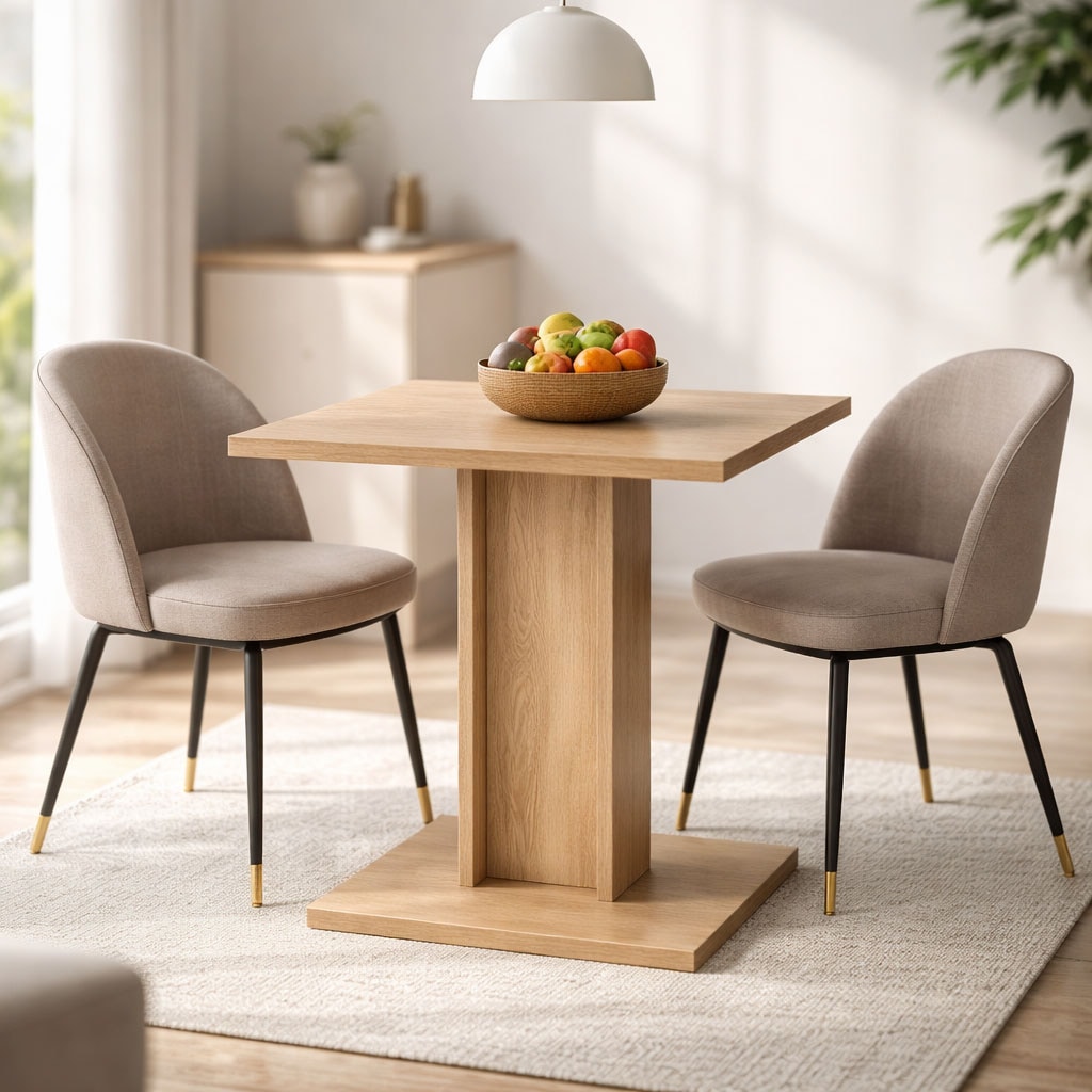 OTTO home Esstisch "Square Säulentisch, Küchentisch, Bistrotisch, Kompakt-Esstisch" Quadratischer Esstisch; verschiedene Farben erhältlich; Breite: 70 cm