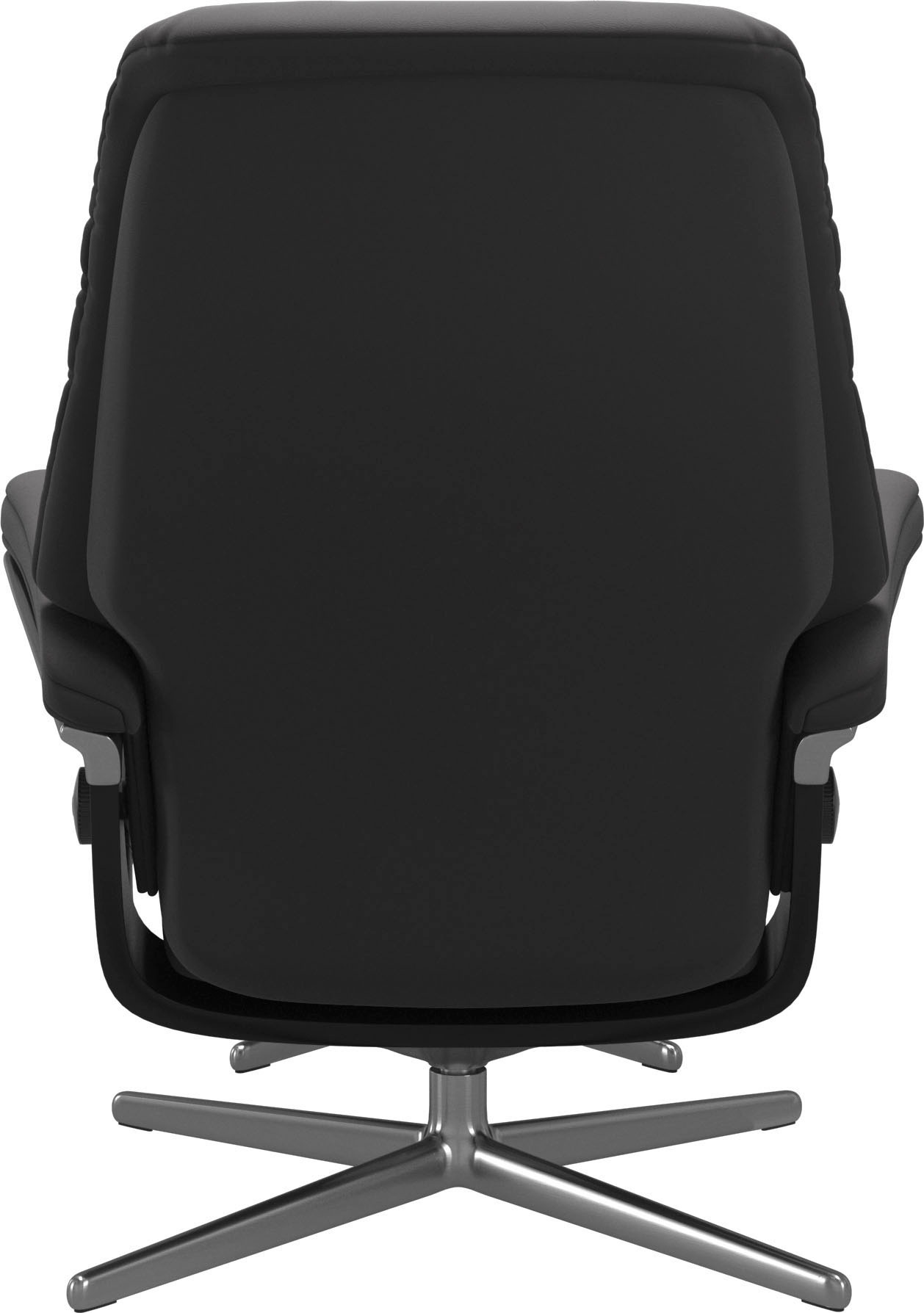 Thumbnail - Stressless "Sunrise" Set, Relaxsessel mit Hocker, mit Hocker, mit Cross Base, Größe S, M & L, Holzakzent Schwarz