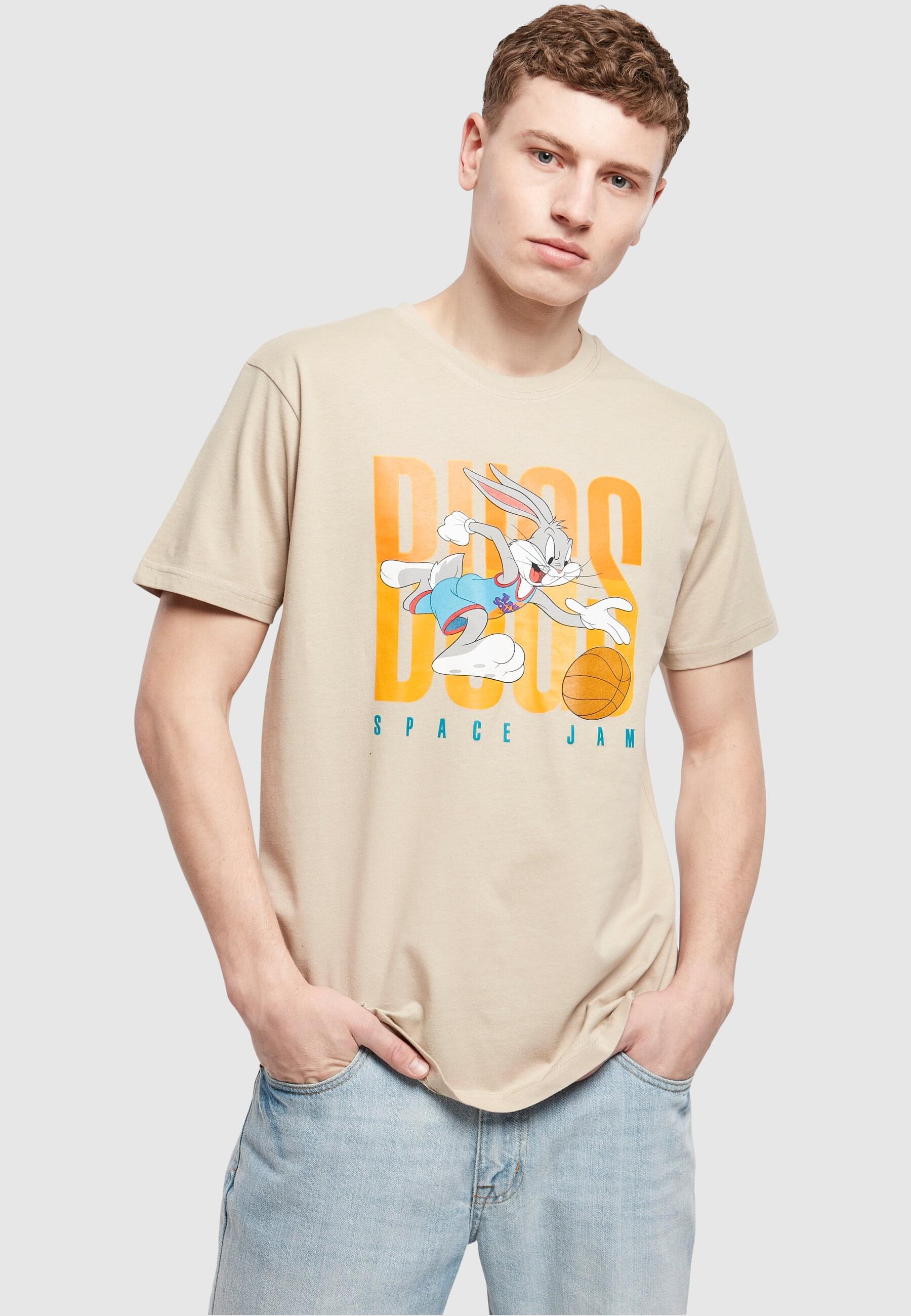 Thumbnail - MisterTee Kurzarmshirt "MisterTee Herren Space Jam Big Bugs Playing Tee", (1 tlg.)