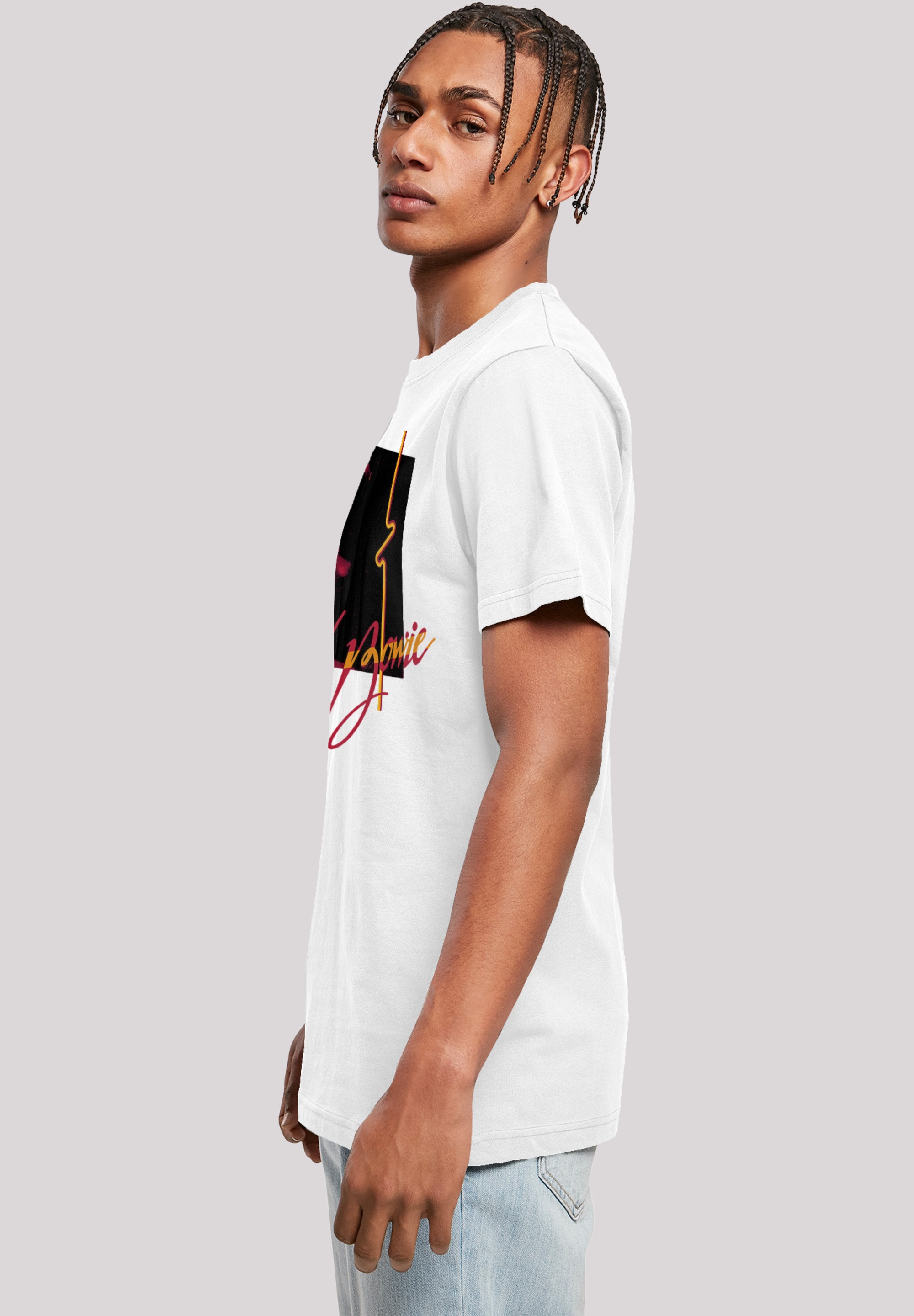 F4NT4STIC T-Shirt »David Bowie Photo Angle 90s«, Herren,Premium Merch,Regular-Fit,Basic,Bandshirt