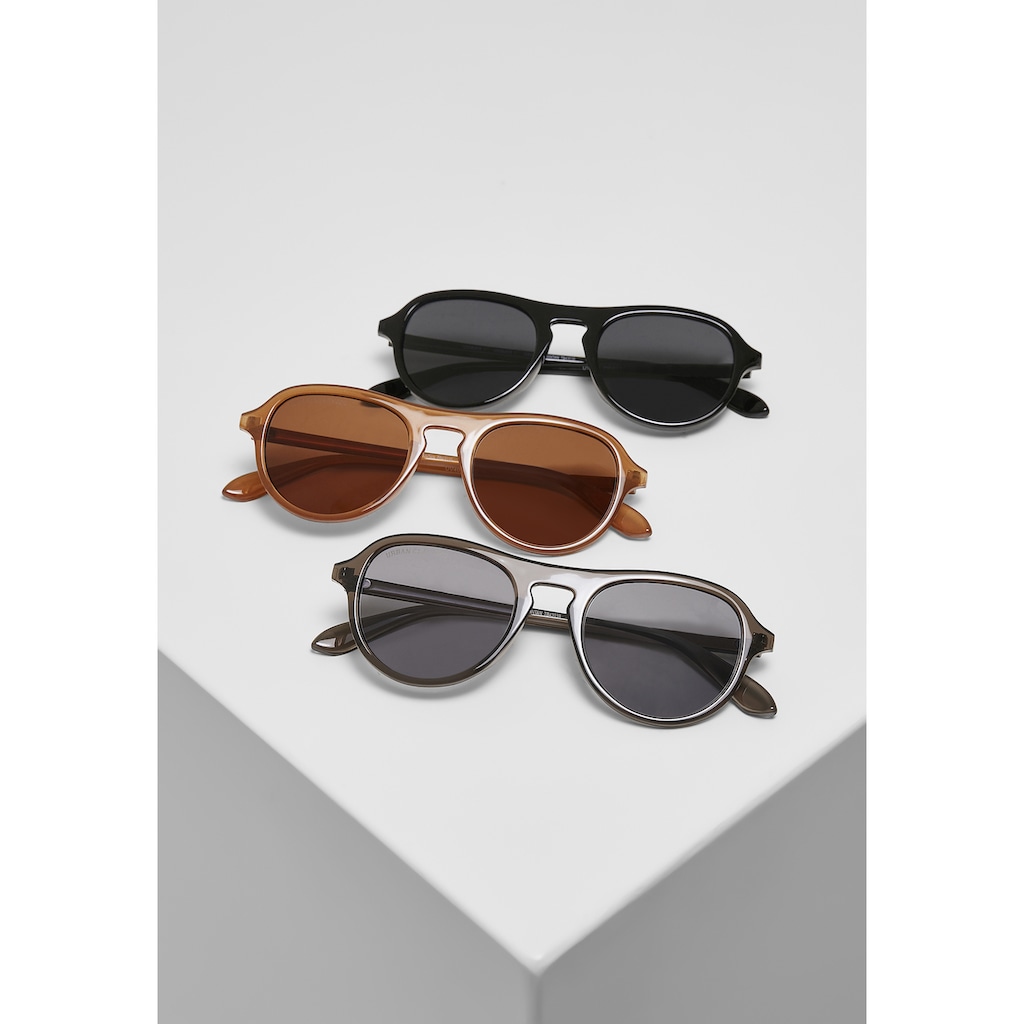 URBAN CLASSICS Sonnenbrille »Accessoires Sunglasses Kalimantan 3-Pack«