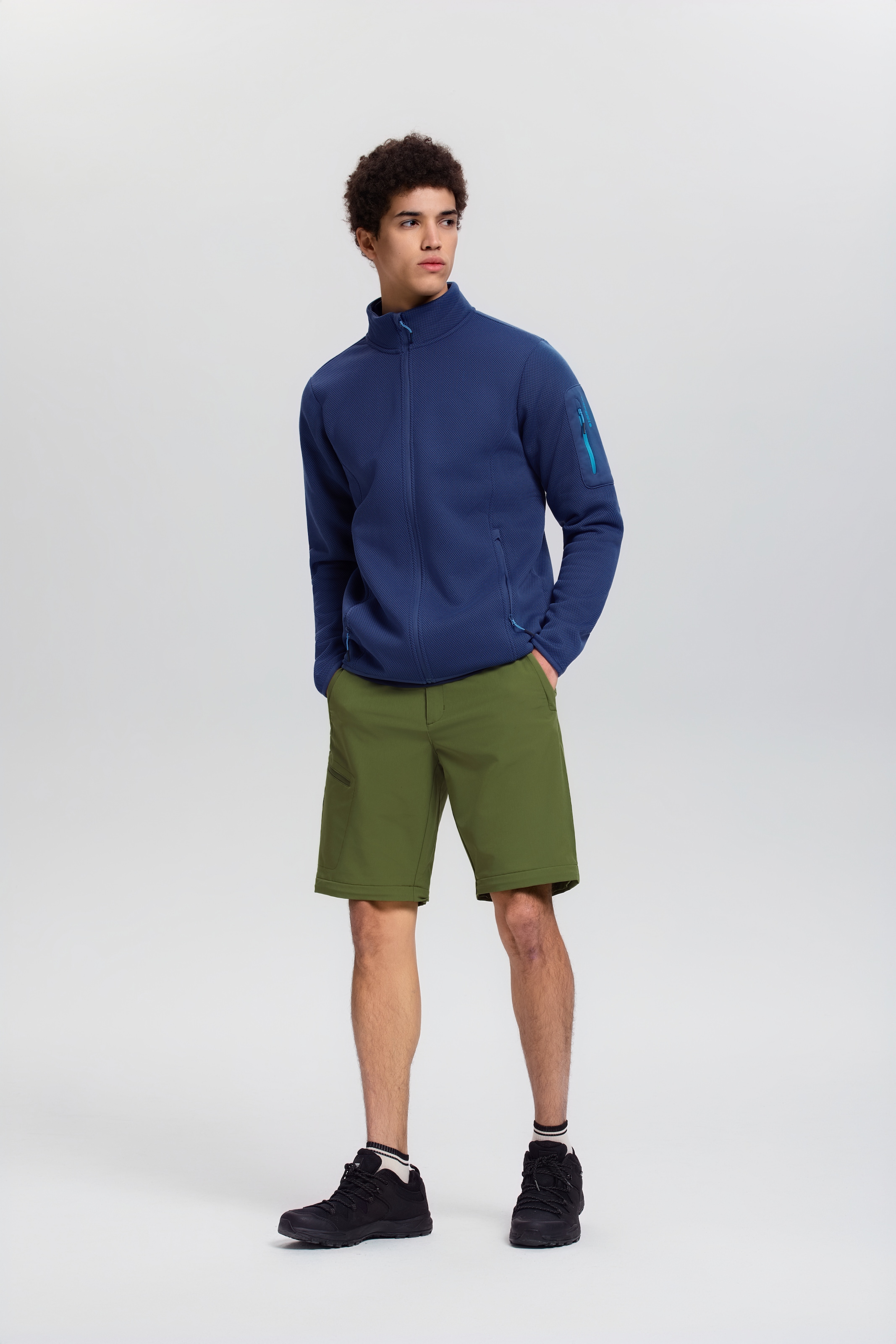 Icepeak Fleecejacke "BREDSTEDT" sportlicher Stil, mit Stehkragen, mit Reißv günstig online kaufen