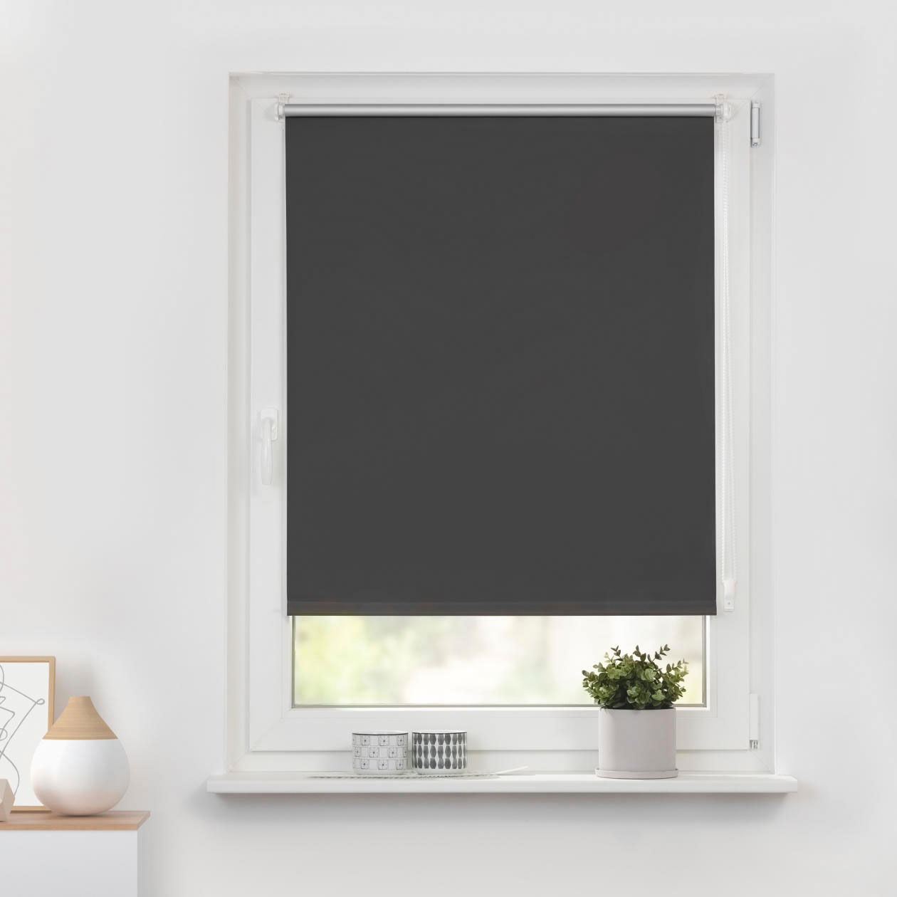 Thumbnail - LICHTBLICK ORIGINAL Seitenzugrollo "Klemmfix Hitzeschutz" verdunkelnd Perlreflex-beschichtet  energiesparend ohne Bohren...