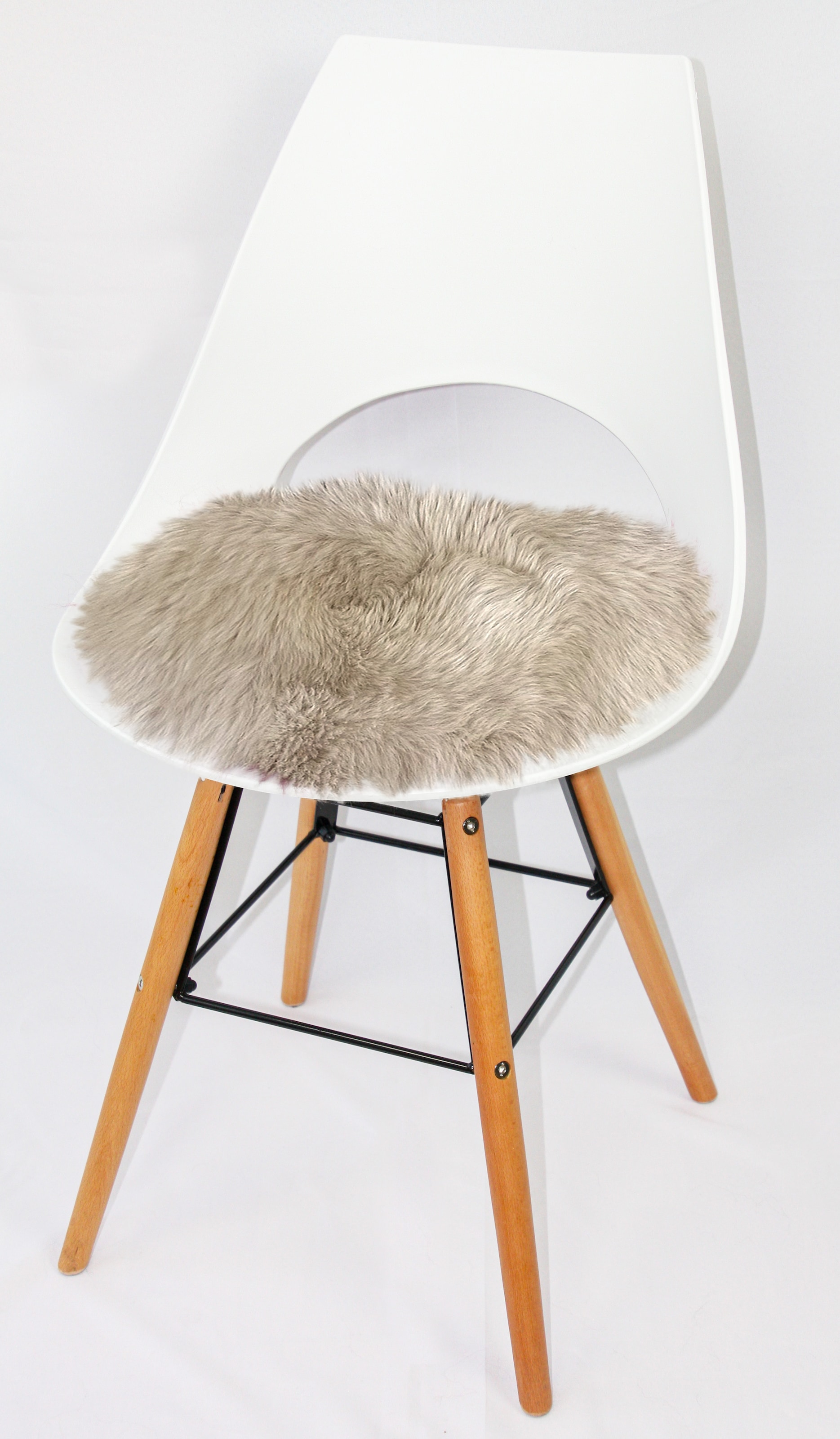 Heitmann Felle Stuhlkissen "Lamm, Sitzauflage rund" Ø 45 cm, echtes Lammfel günstig online kaufen