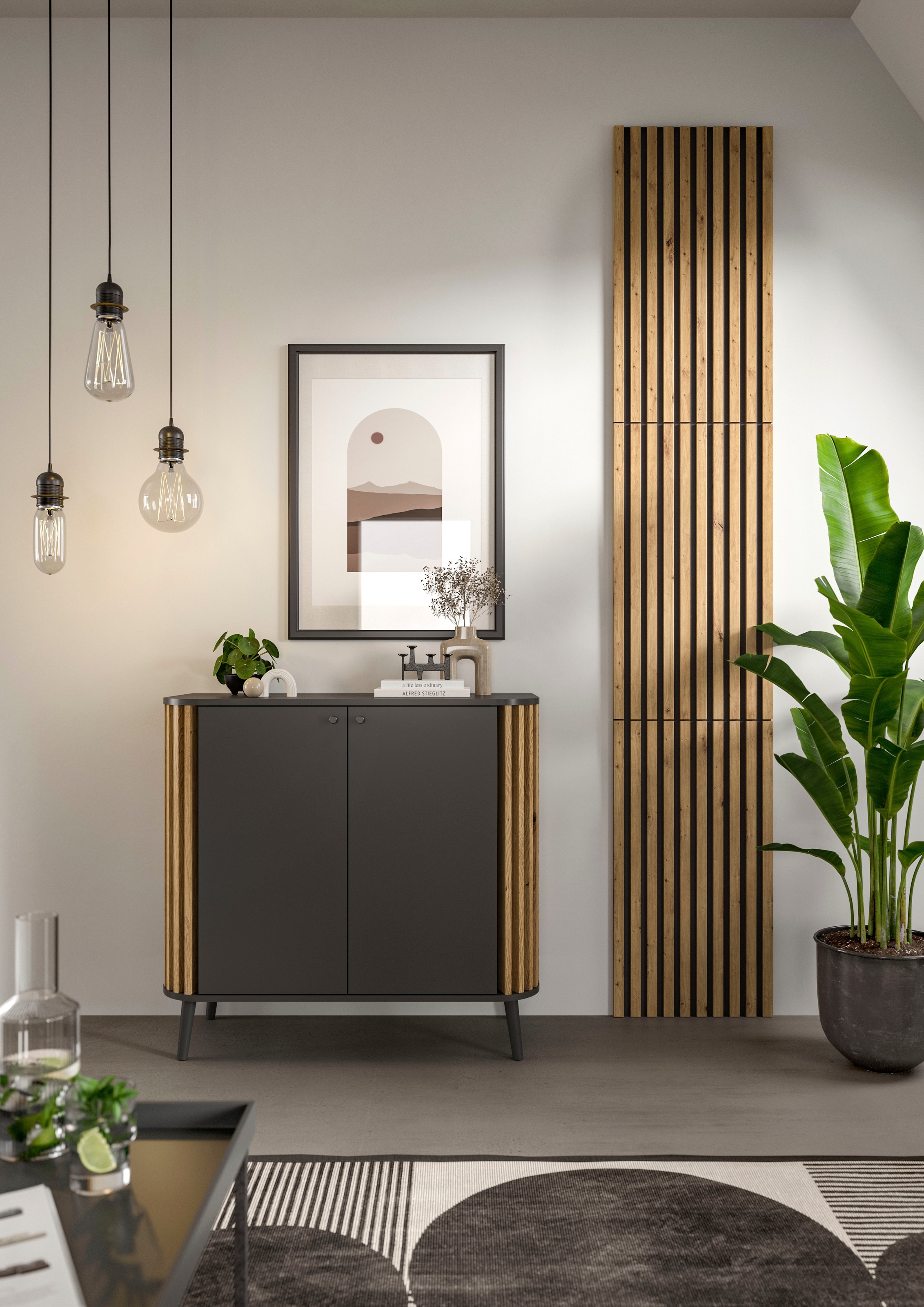 Thumbnail - Home affaire Wandpaneel "Silencio, 3er Set, je 40 x 80 cm, inkl. 3 Abschlussleisten" 3 Stk. tlg. Akustikpaneel, Paneel, ...