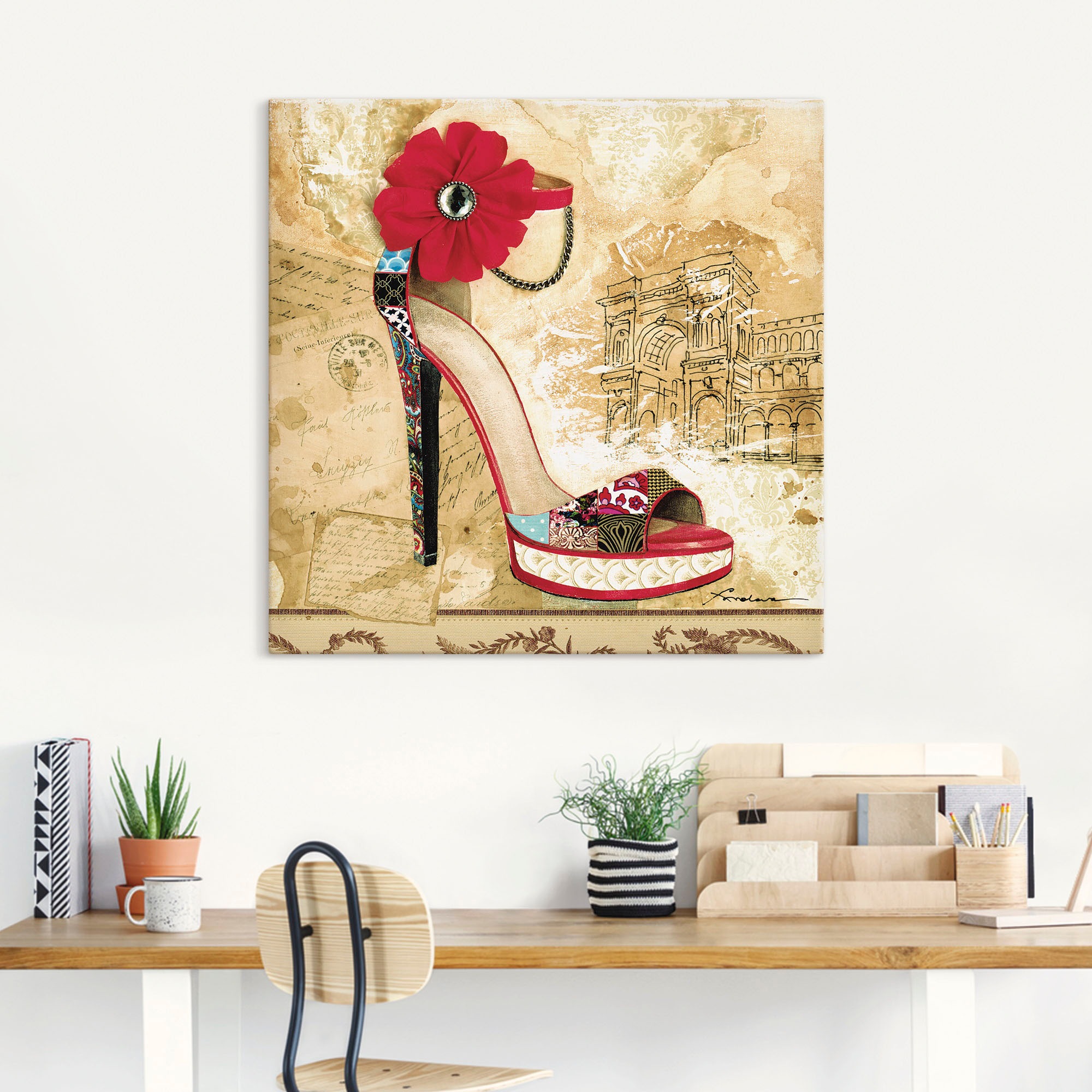 Artland Wandbild "Veränderliche Zeiten II - Stiletto", Modebilder, (1 St.), günstig online kaufen