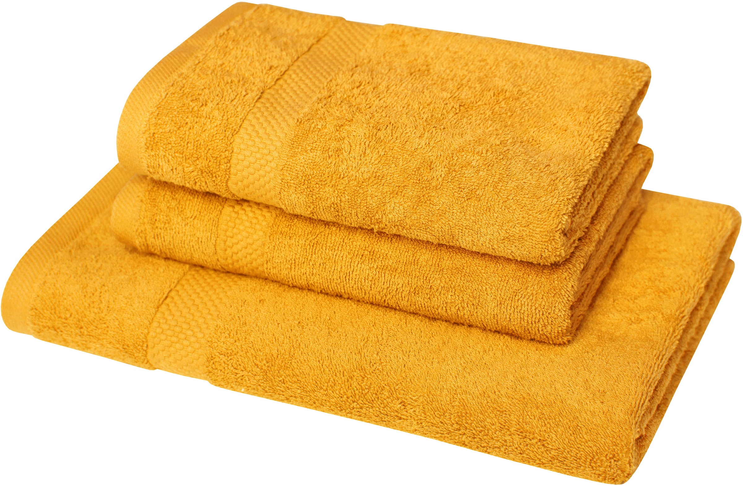 Dyckhoff Handtuch Set »Planet«, Set, 3 tlg., Walkfrottier, 2 Handtücher (50x100cm), 1 Duschtuch (70x140cm)