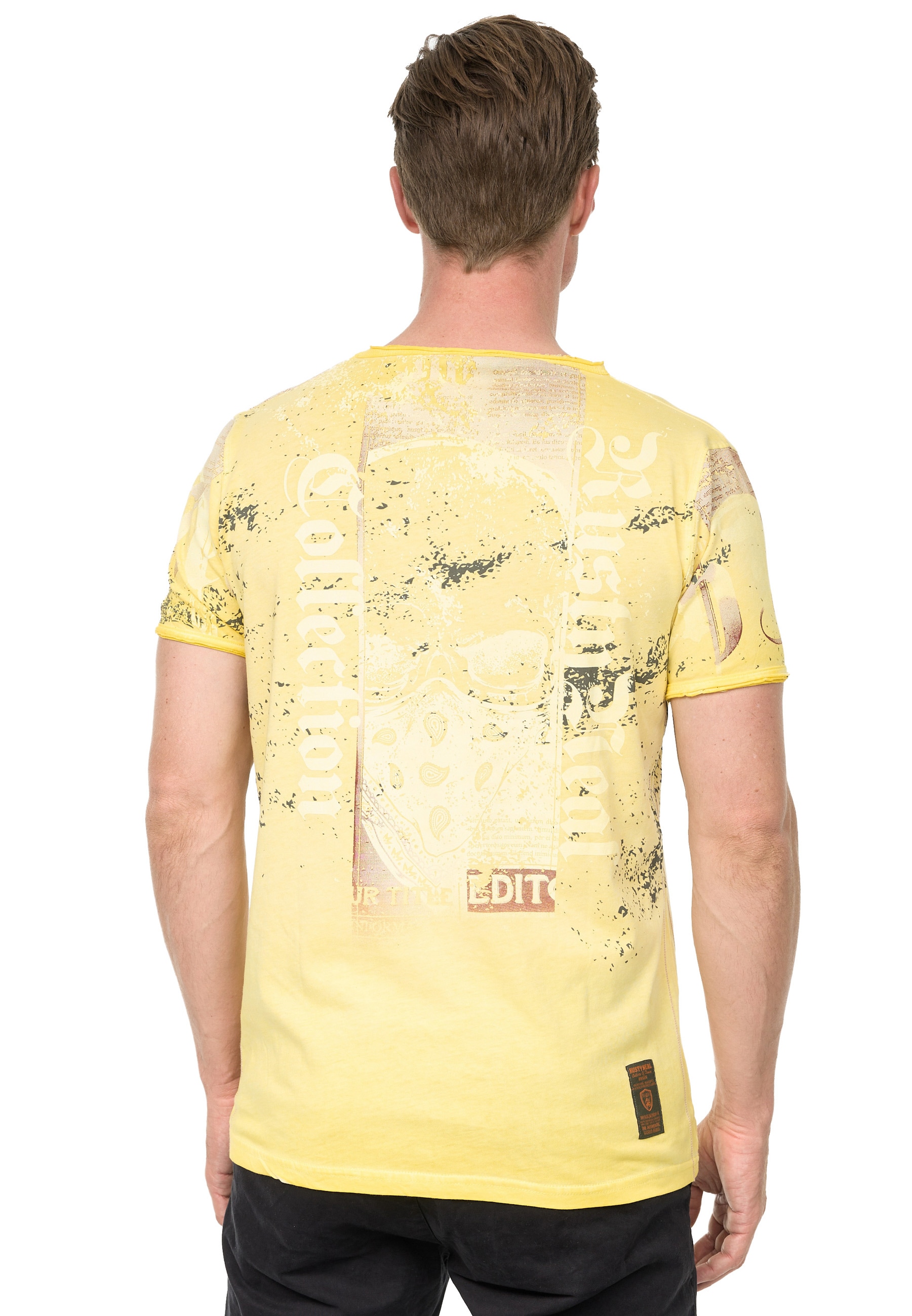 Rusty Neal T-Shirt, | kaufen Used-Look BAUR Allover-Print mit im ▷