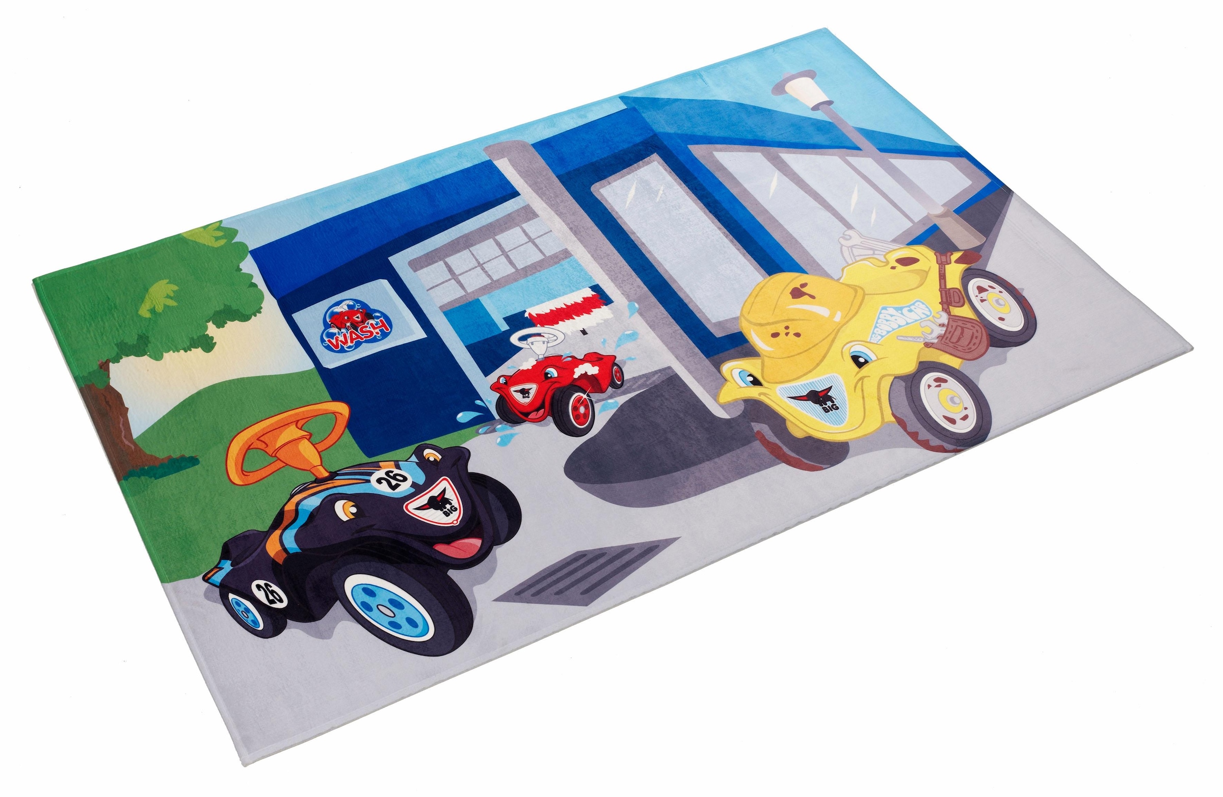 Kinderteppich »Bobby Car 104«, rechteckig, besonders weich durch Microfaser, Kinderzimmer