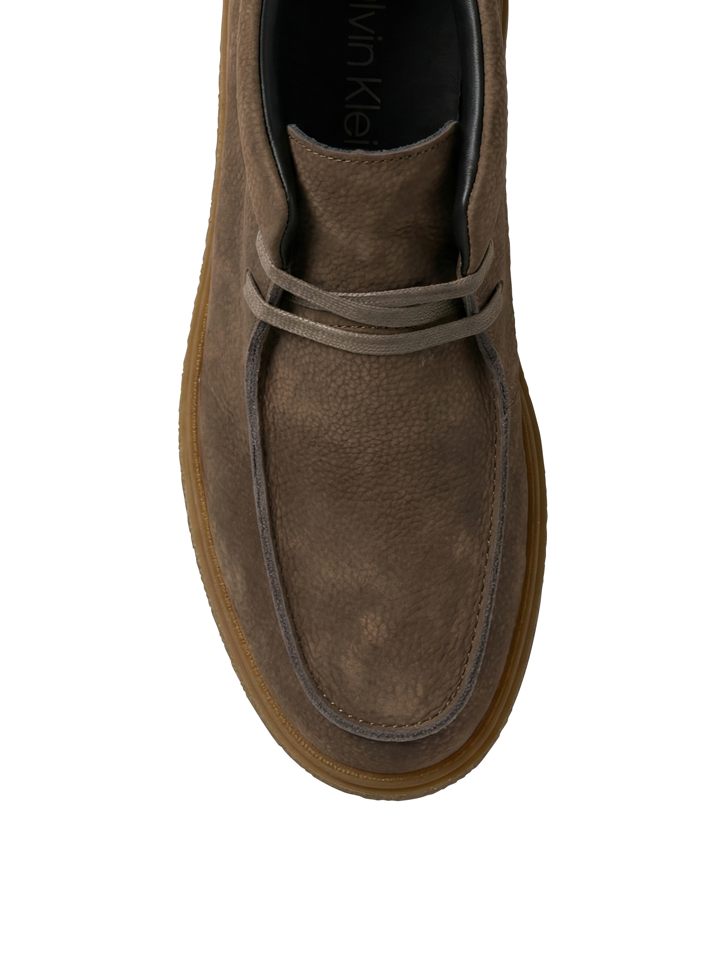Calvin Klein Schnürboots »TEXT RUBBER APRON BOOT NU«  Boots, Schnürstiefelette im Mokassin-Look