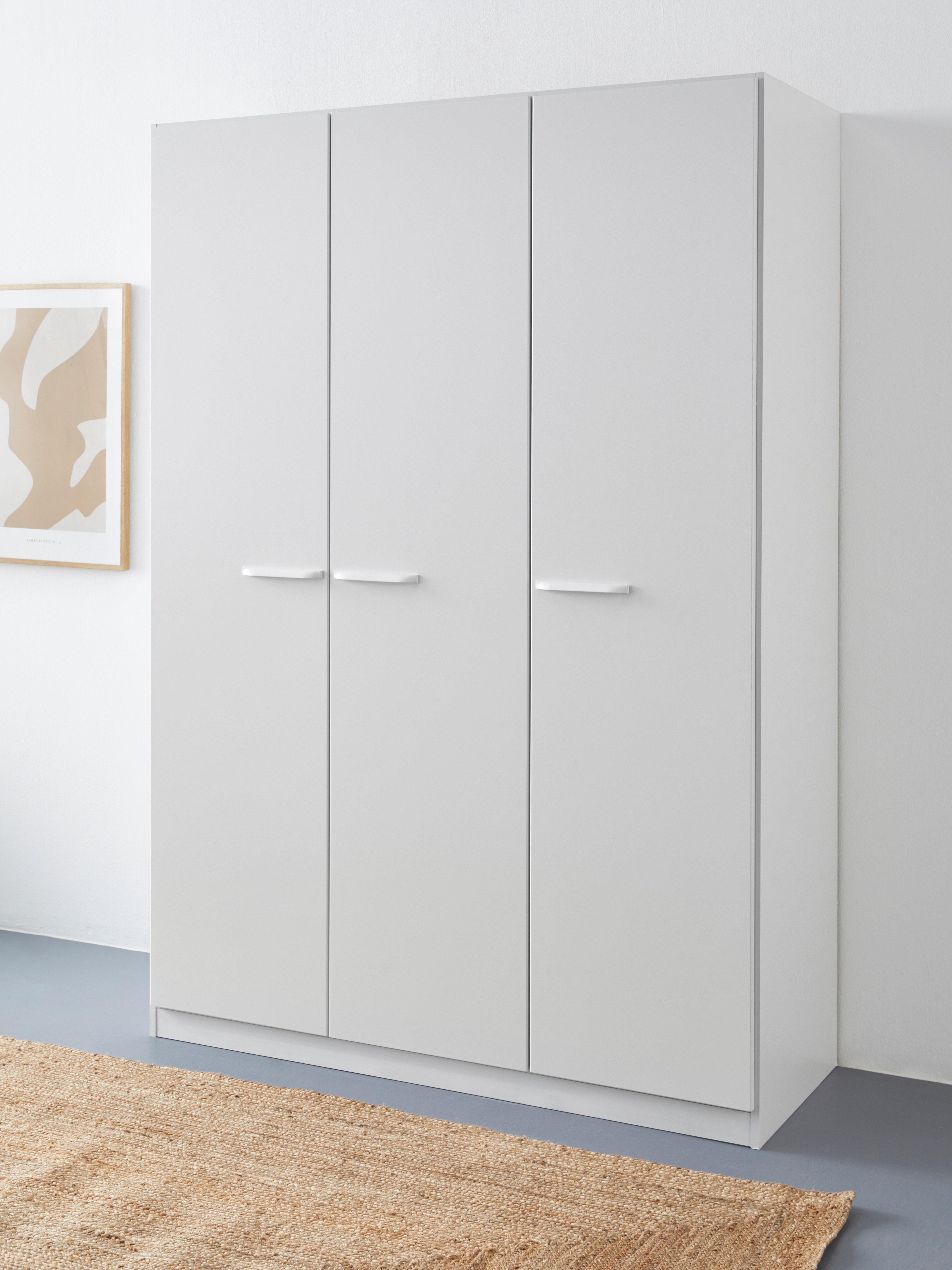 rauch Drehtürenschrank "Kleiderschrank Schrank Garderobe Wäscheschrank VANDOR" in drei Breiten, Höhe 197 cm, Griffe in Graumetallic MADE IN GERMANY