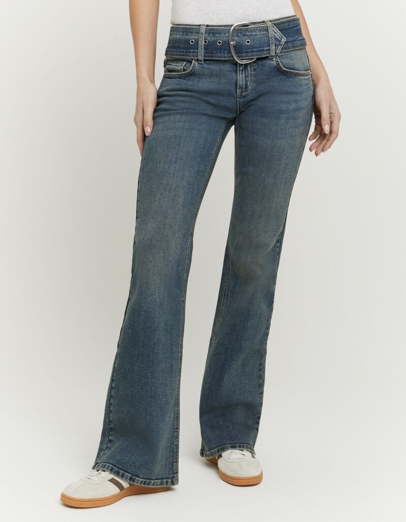 Tally Weijl Bootcut-Jeans "SPADECINTY" Baumwollmischung, Mid Waist mit Boot günstig online kaufen
