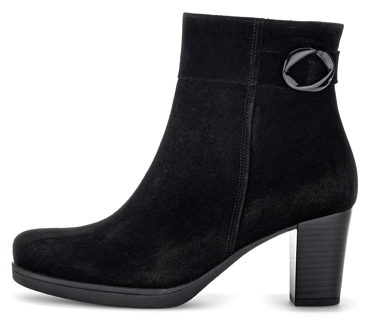 Gabor Stiefelette »Ancona«, Blockabsatz, Ankle Boots mit trendiger Schaftgestaltung