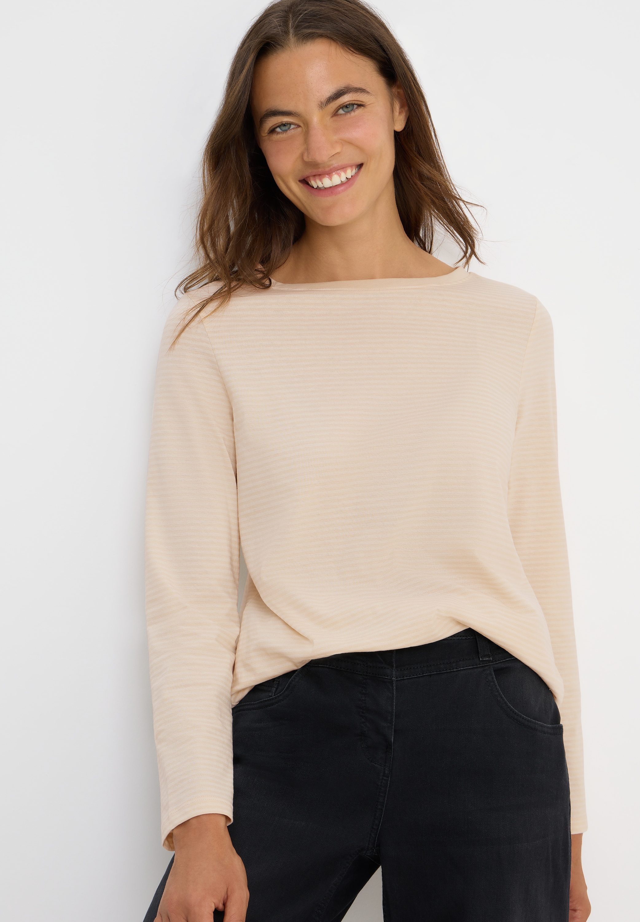 Cecil Langarmshirt im soften Baumwoll-Mix