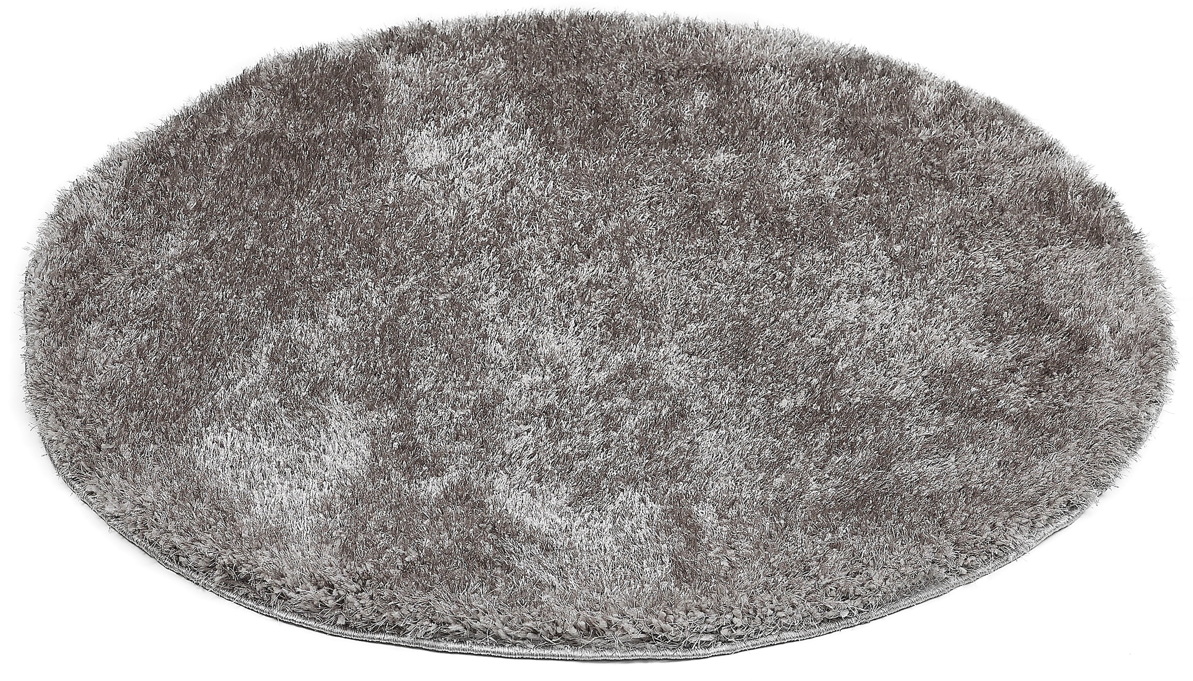 Hochflor-Teppich »Gela«, rund, Uni Farben, weich und flauschig, ideal im Wohnzimmer &...