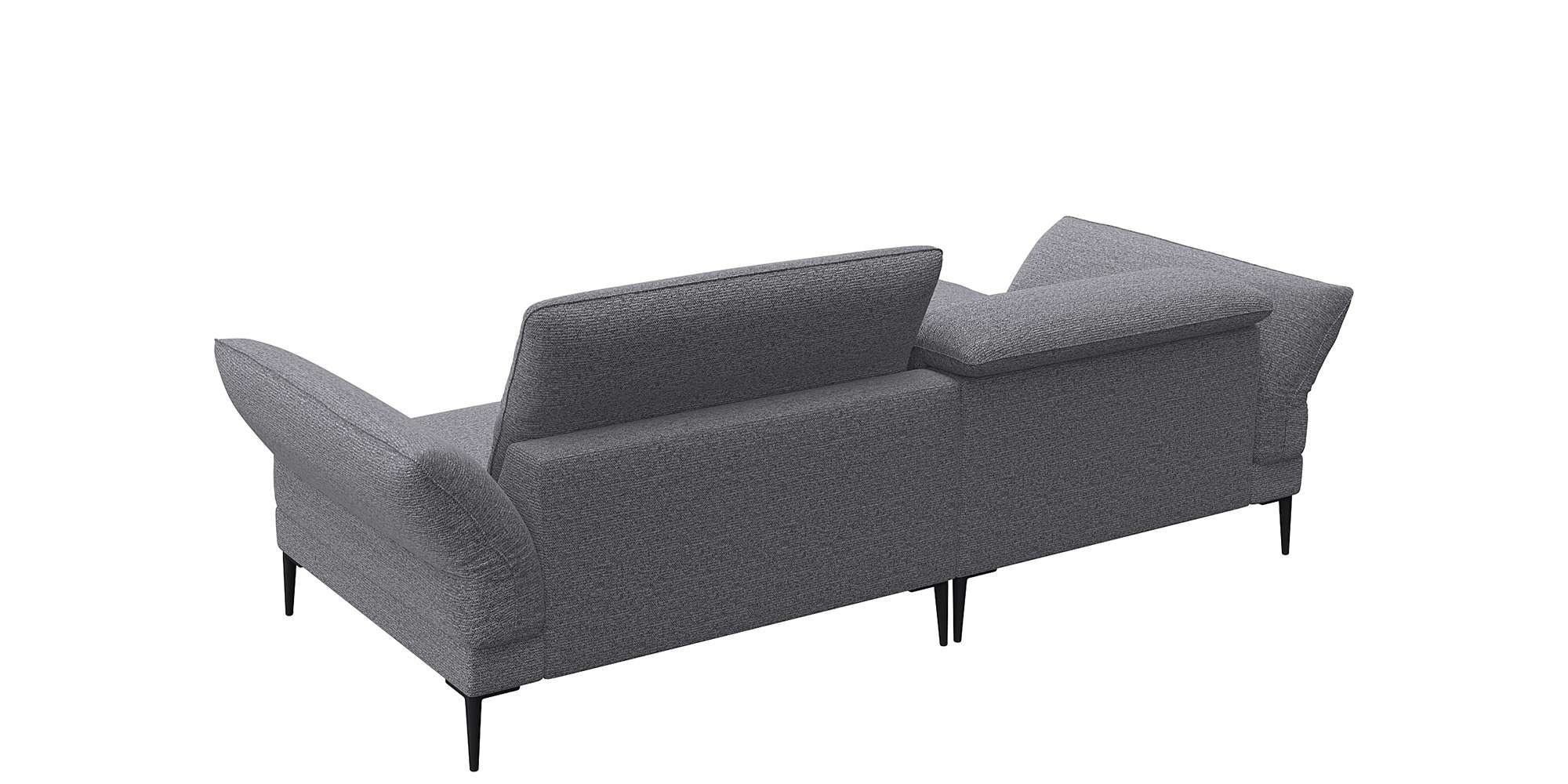 FLEXLUX Ecksofa »Salino, Funktionssofa mit Recamiere, Relaxsofa, Ecksofa« Sofa mit Arm- und Kopfteil-Verstellungen, Kaltschaum & Stahl-Wellen