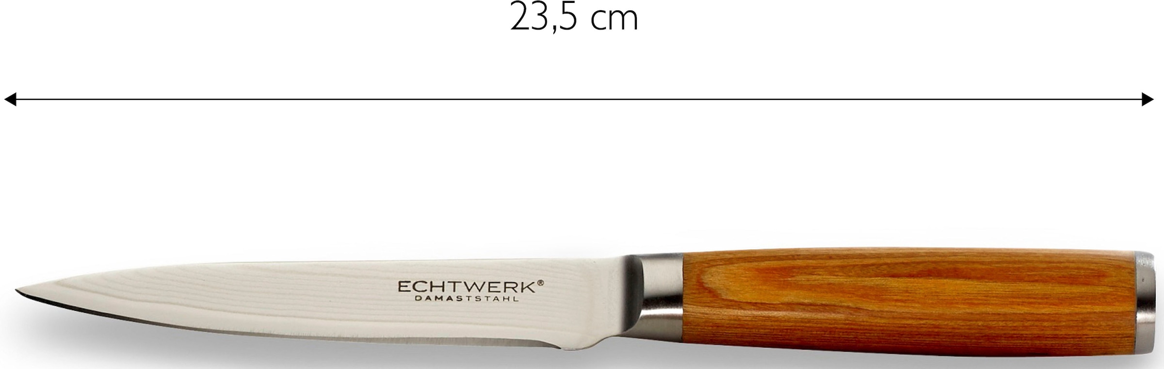 ECHTWERK Messer-Set »Damaszener« Küchenmesser-Set mit Holzgriffen in natürlicher Optik