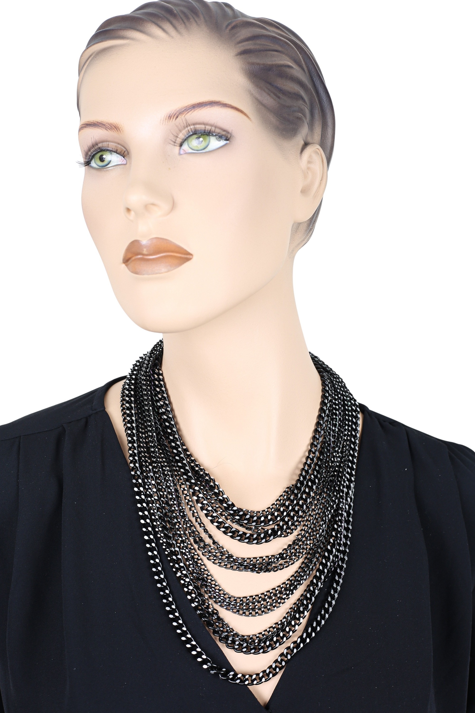 COLLEZIONE ALESSANDRO Kette mit Anhänger "Midnight Drama", mehrreihige Glie günstig online kaufen