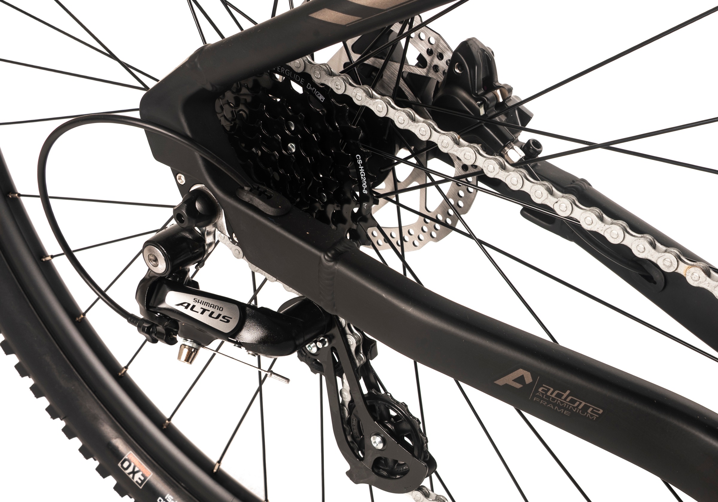 Adore E-Bike »Hardtail 29" GX-950 Mittelmotor 75NM / 15Ah schwarz matt«, 8 Gang, Shimano, Altus, Mittelmotor 250 W