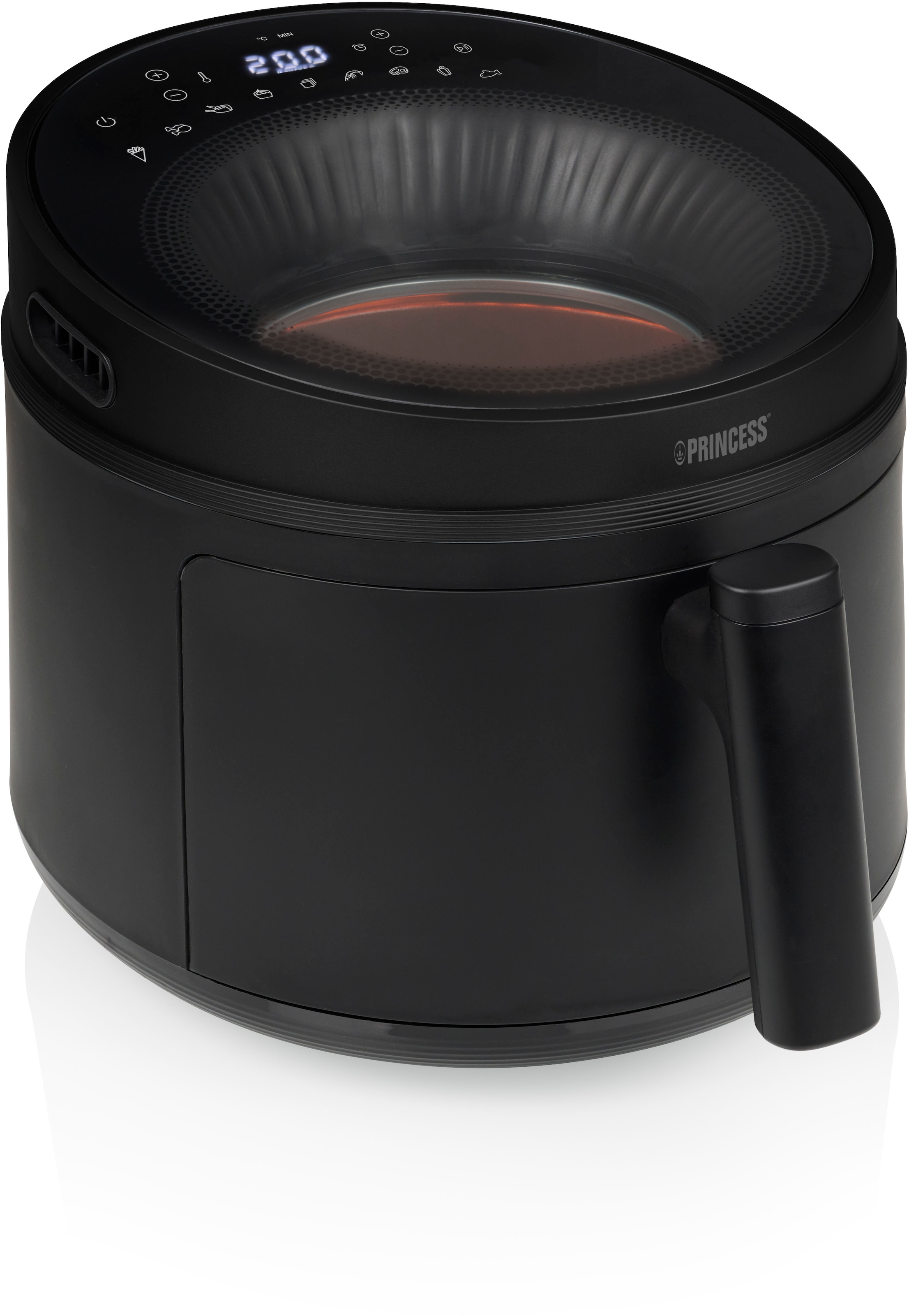 PRINCESS Heißluftfritteuse "182270 Cyclone Vision Airfryer", 1500 W, Fassungsvermögen 5 l