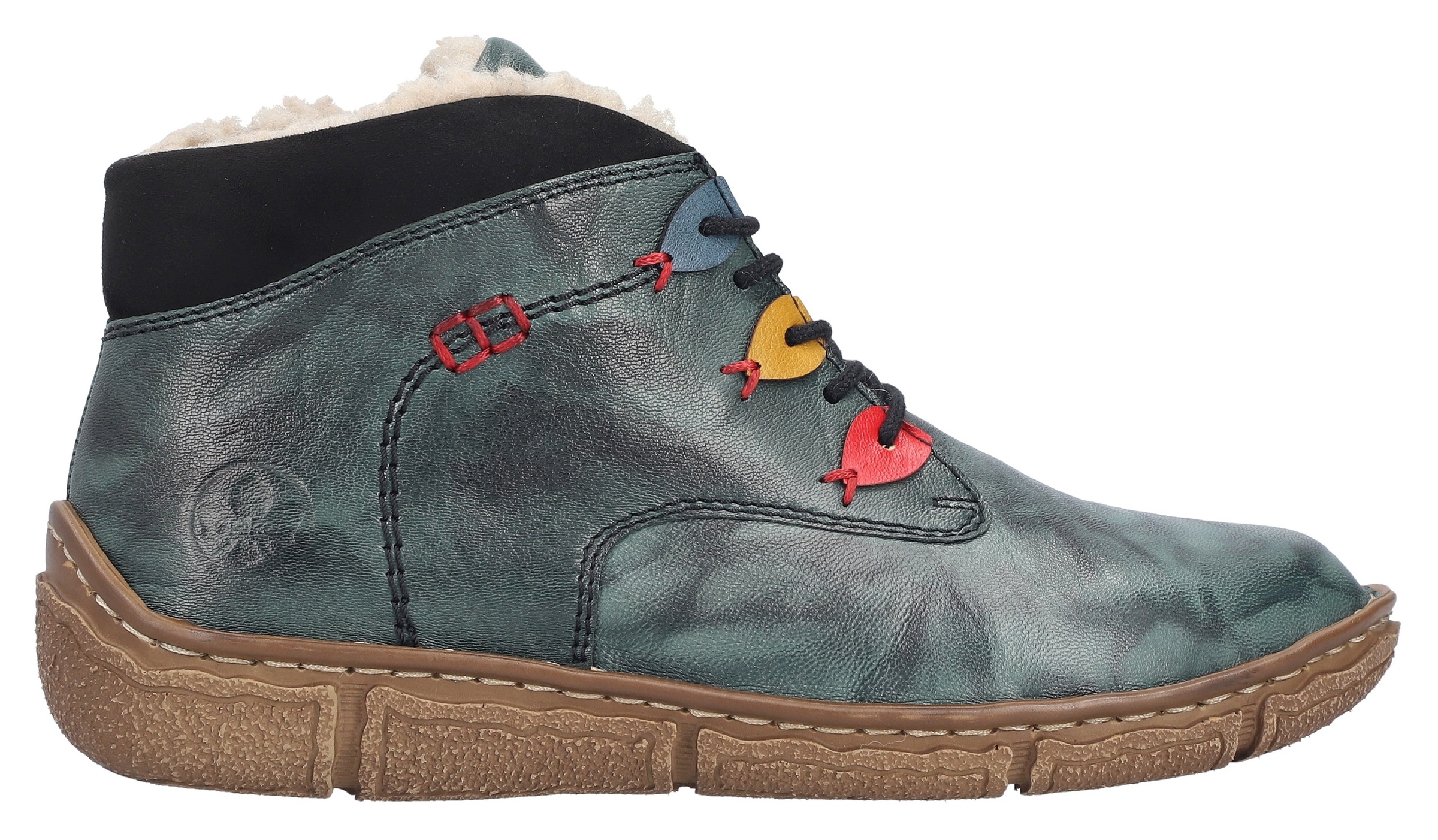 Rieker Winterboots, Schnürboots, Stiefelette mit gepolstertem Schaftrand