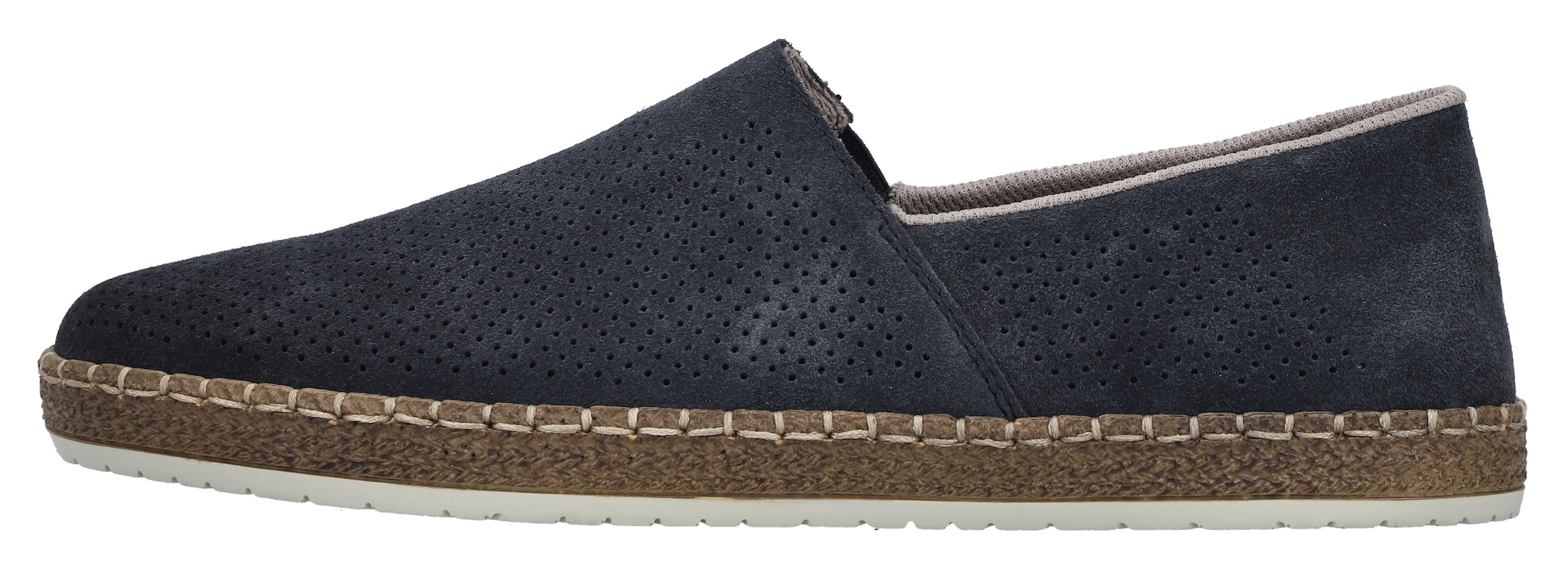 Rieker Slipper, Schlupfschuh, Casual-Slipper, Mokassin mit Perforation