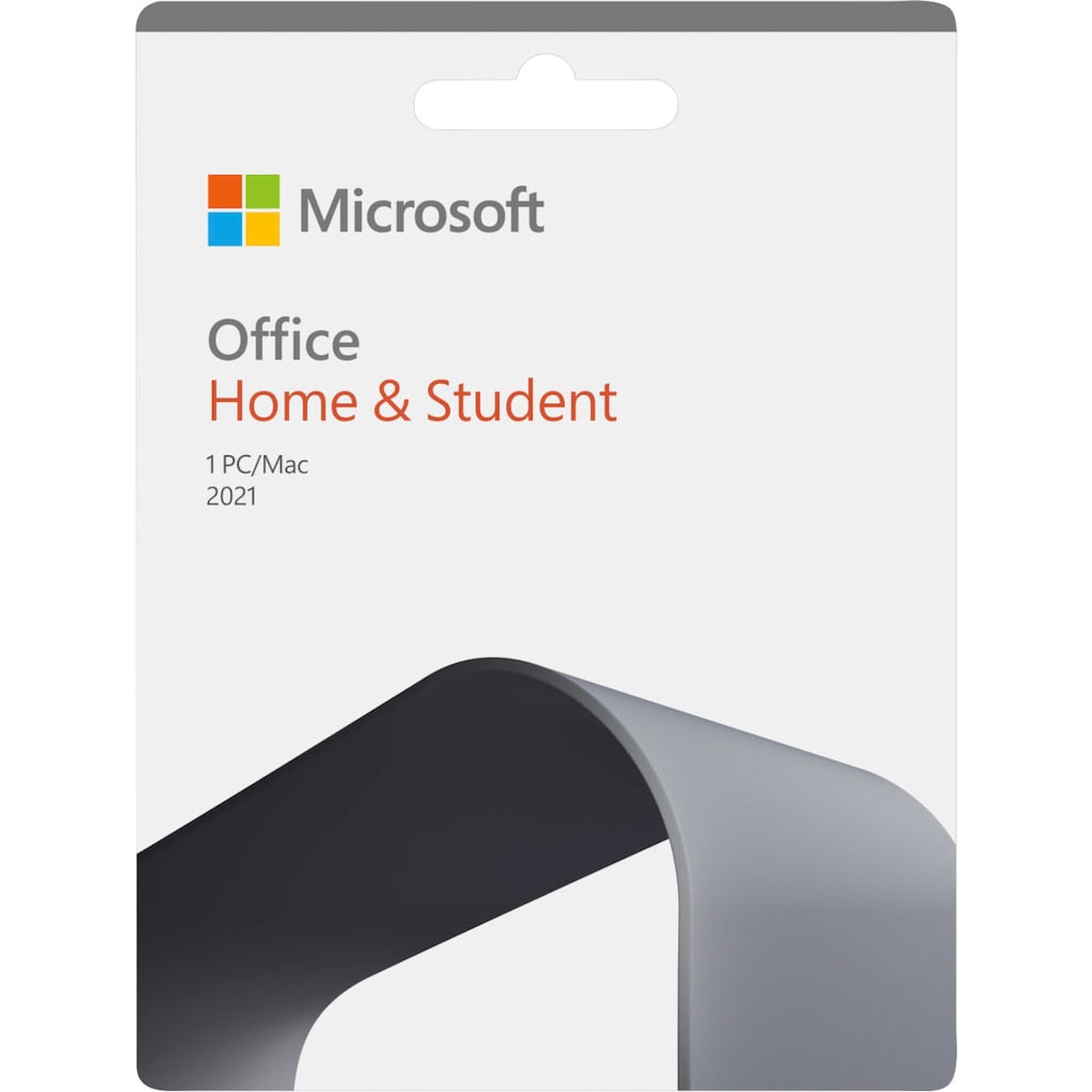 Microsoft Officeprogramm »original Microsoft Office Home & Student 2021 für 1 PC/Mac,«, Klassische Office-Apps, Product Key in Box