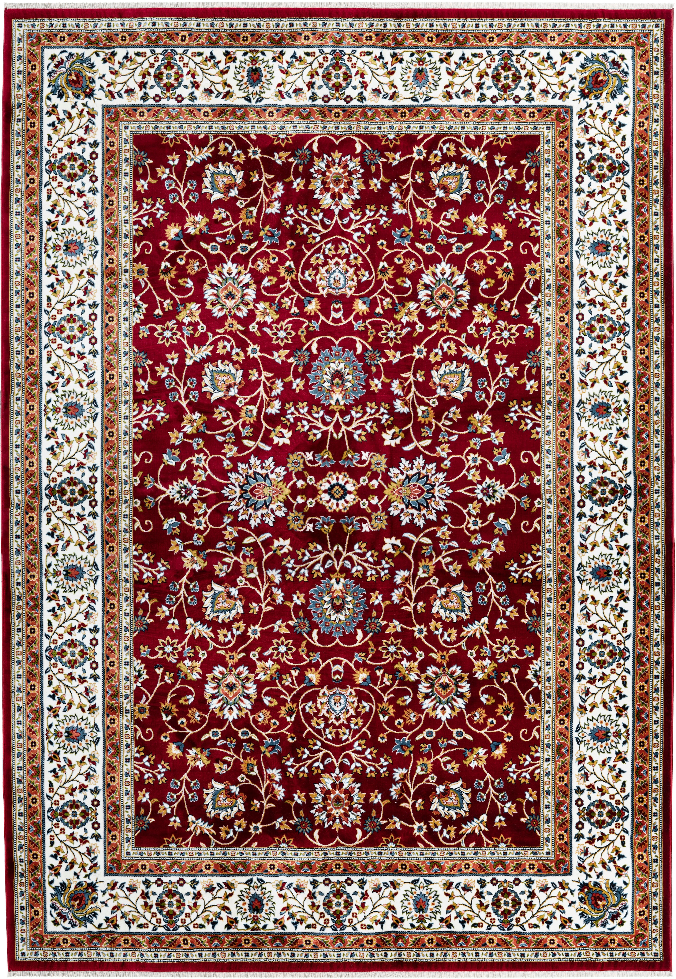 LALEE Teppich »Classic 701«, rechteckig, 11 mm Höhe, Kurzflor, Orient-Optik, mit Fransen, Wohnzimmer